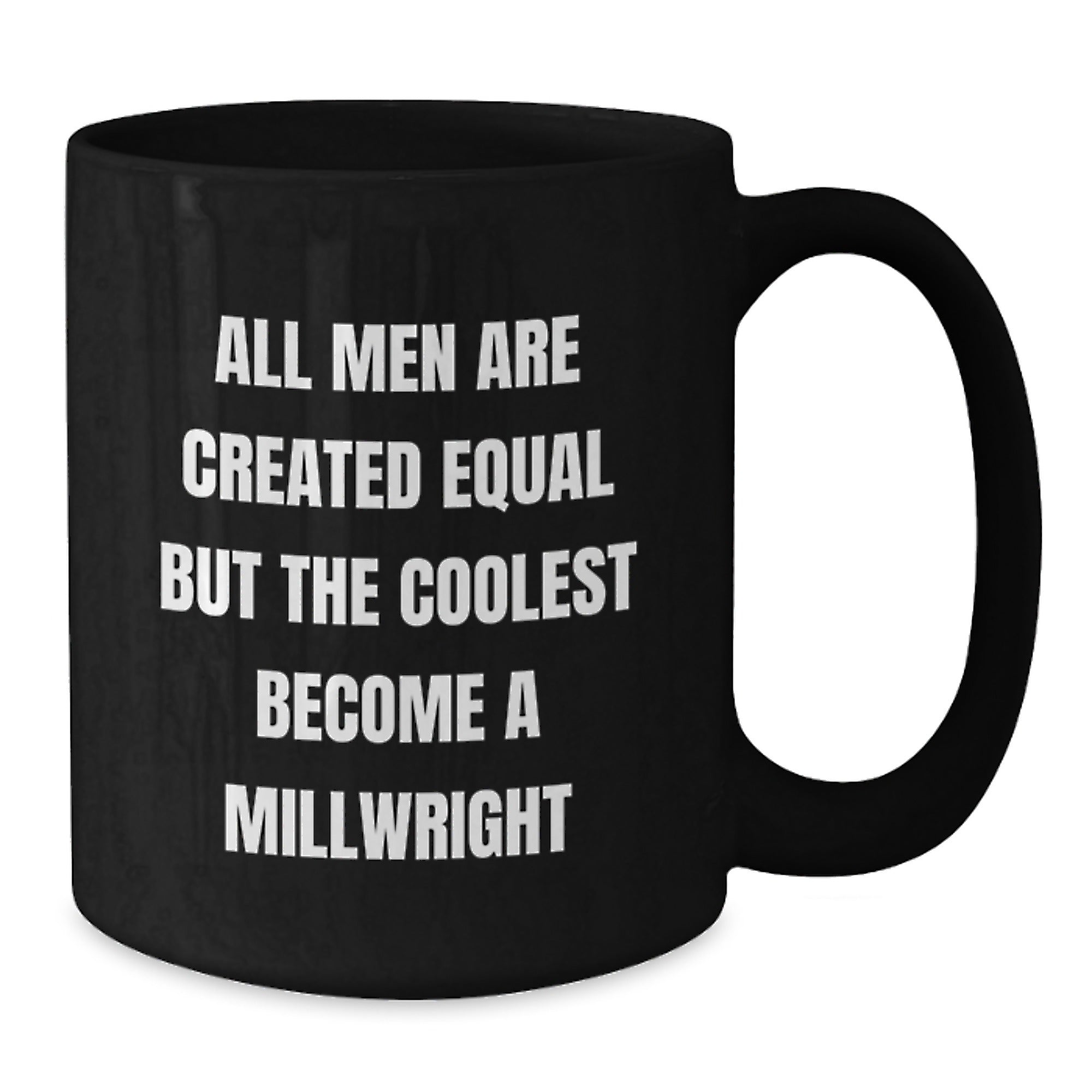 Millwright Keepsake Ceramic Black Coffee Mug for Him Birthday Gift - Additional