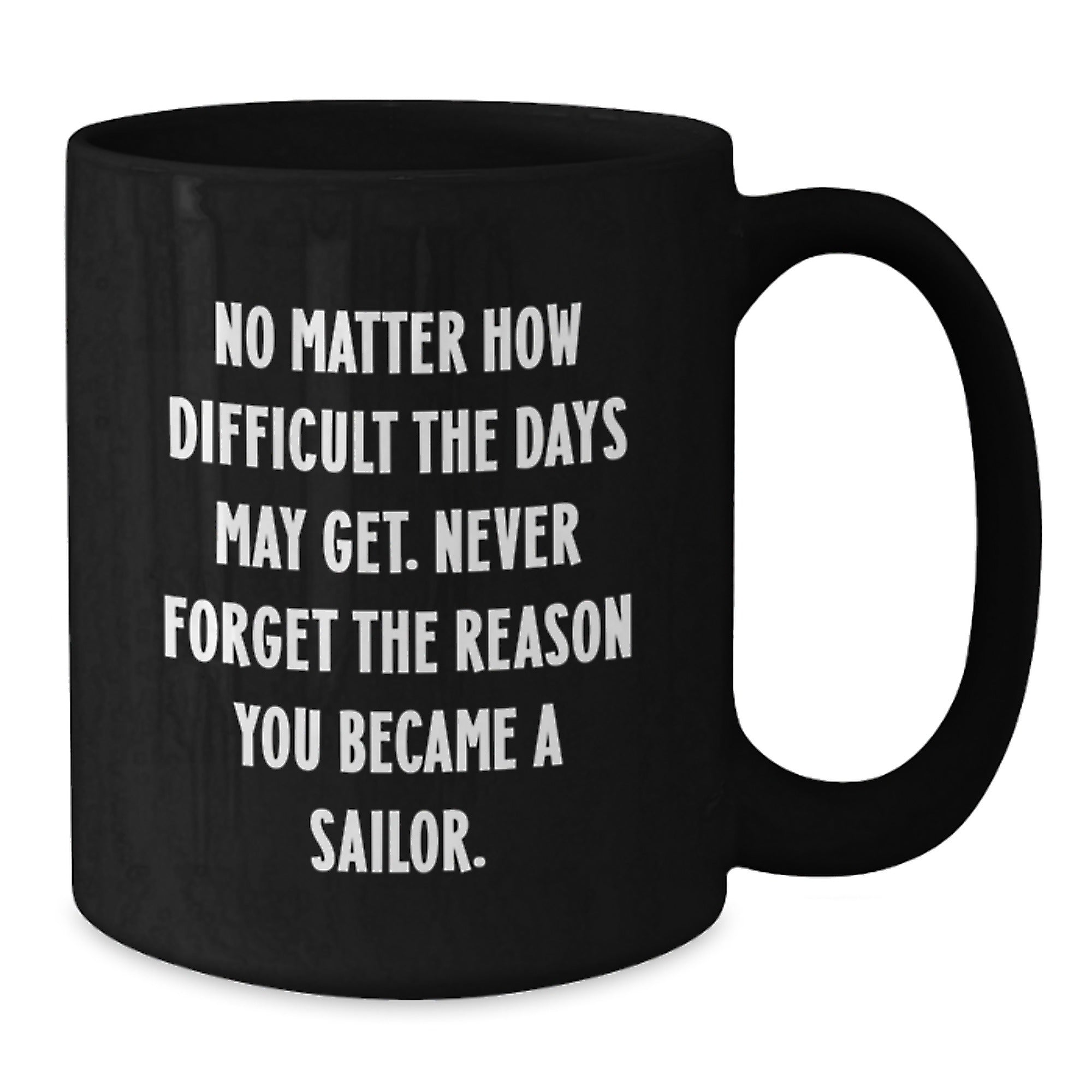Funny Sailor Gifts for Men Sailor Black Coffee Mugs Christmas Unique Gifts from Friends - Additional