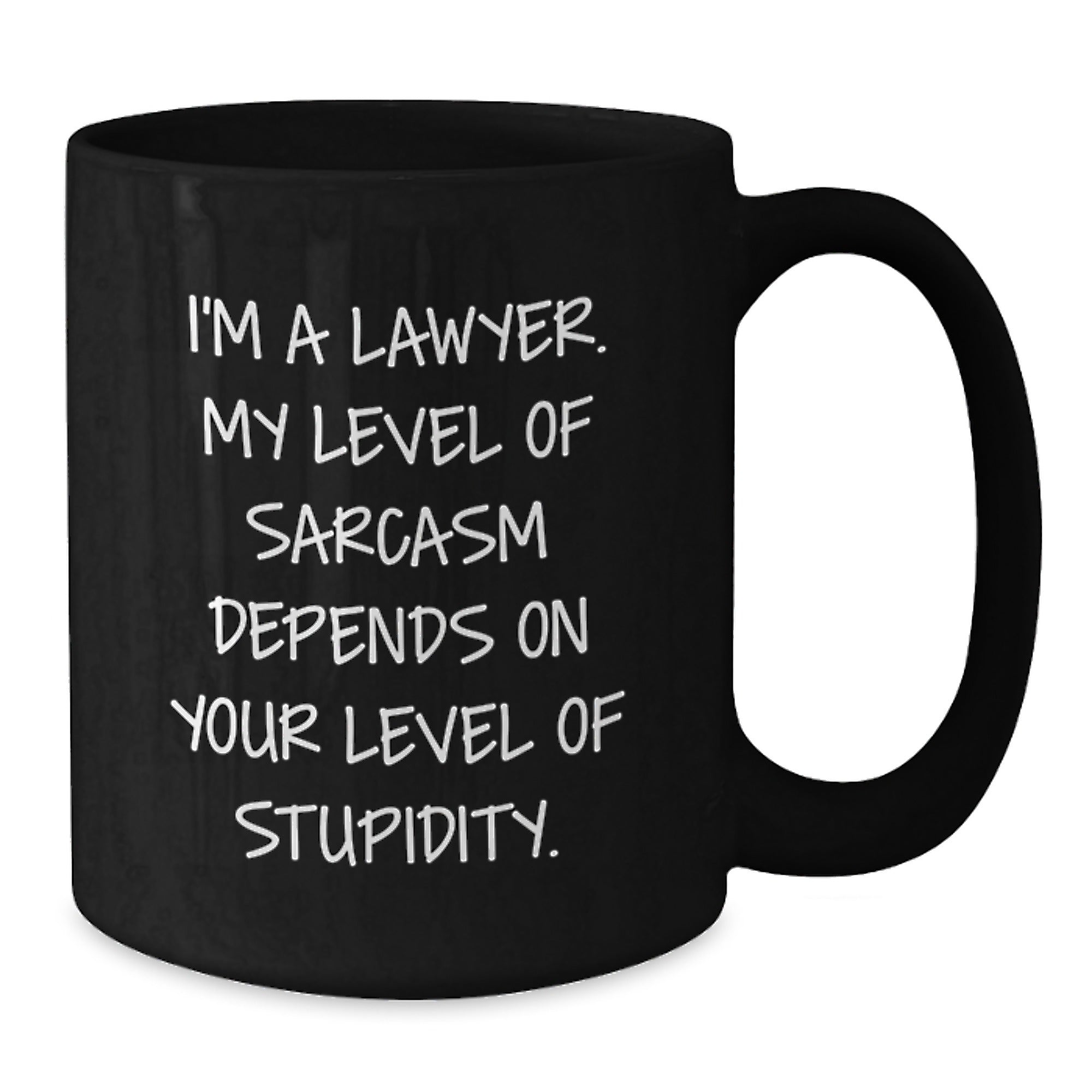 Funny Lawyer Gifts from Men to Lawyer Friends Black Coffee Mug Christmas Unique Presents - Additional