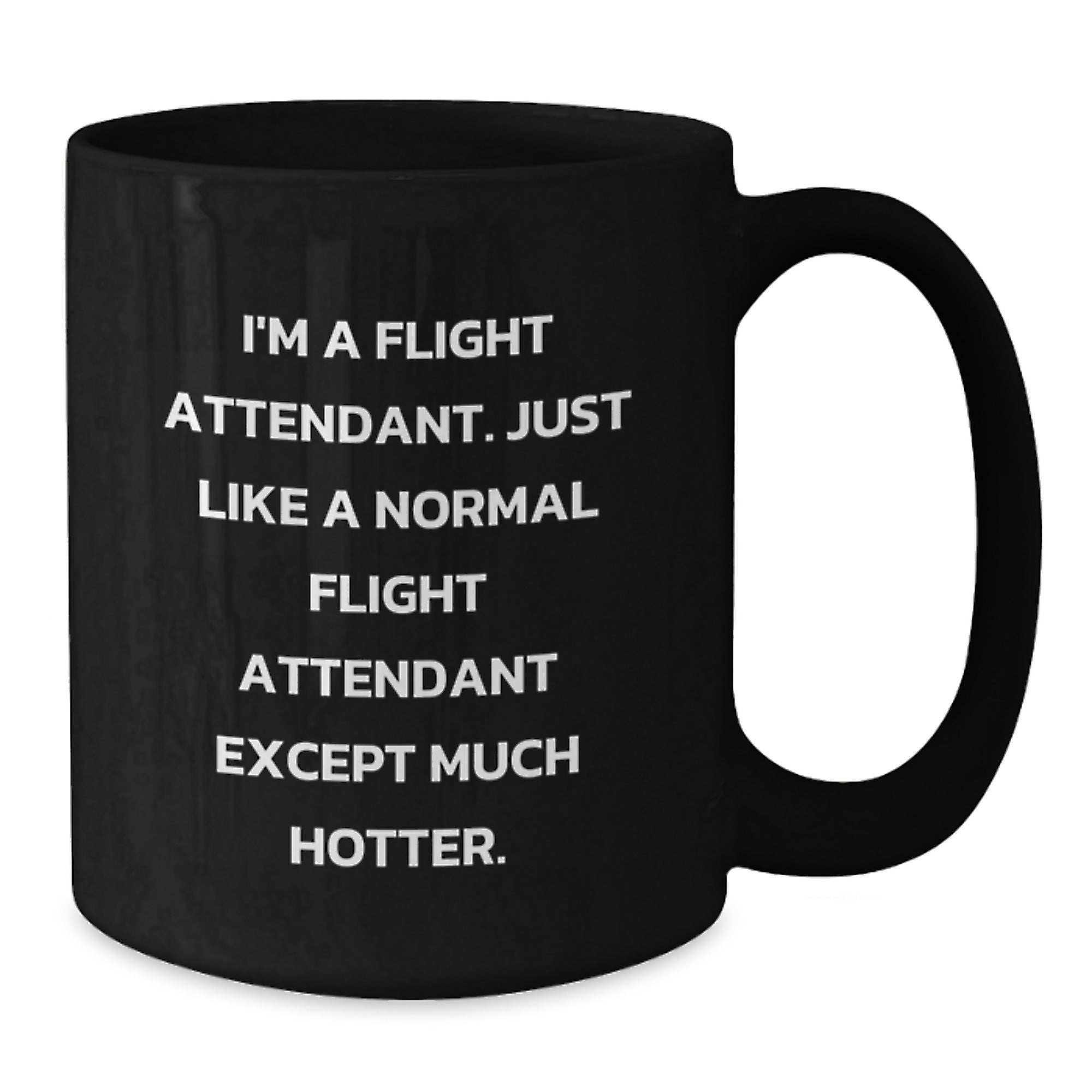 Flight Attendant Gift for Him - Witty Present Keepsake - Black Coffee - Additional