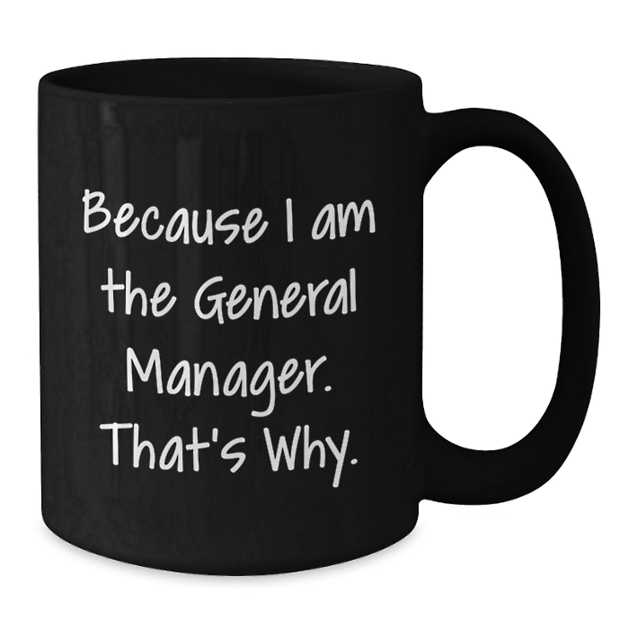 General Manager Black Coffee Mug Funny Quote Gifts from Men to Friends at Christmas Unique - Additional