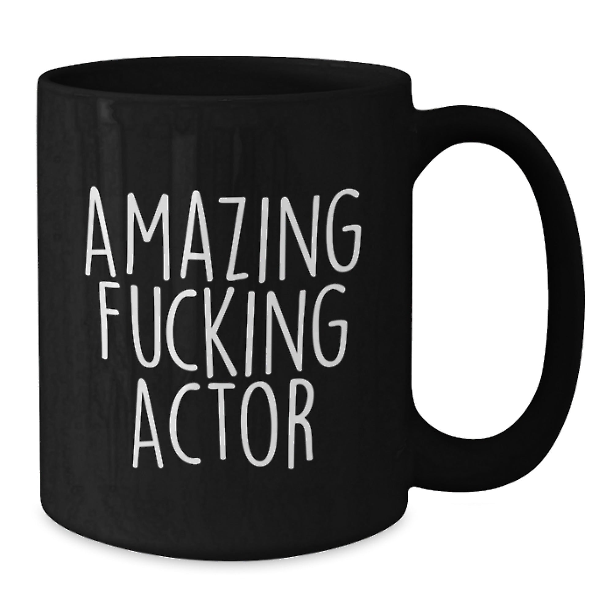 Funny Amazing Actor Gifts from Friends, Unique Black Coffee Mug for Actor, Christmas Unique Gifts - Additional