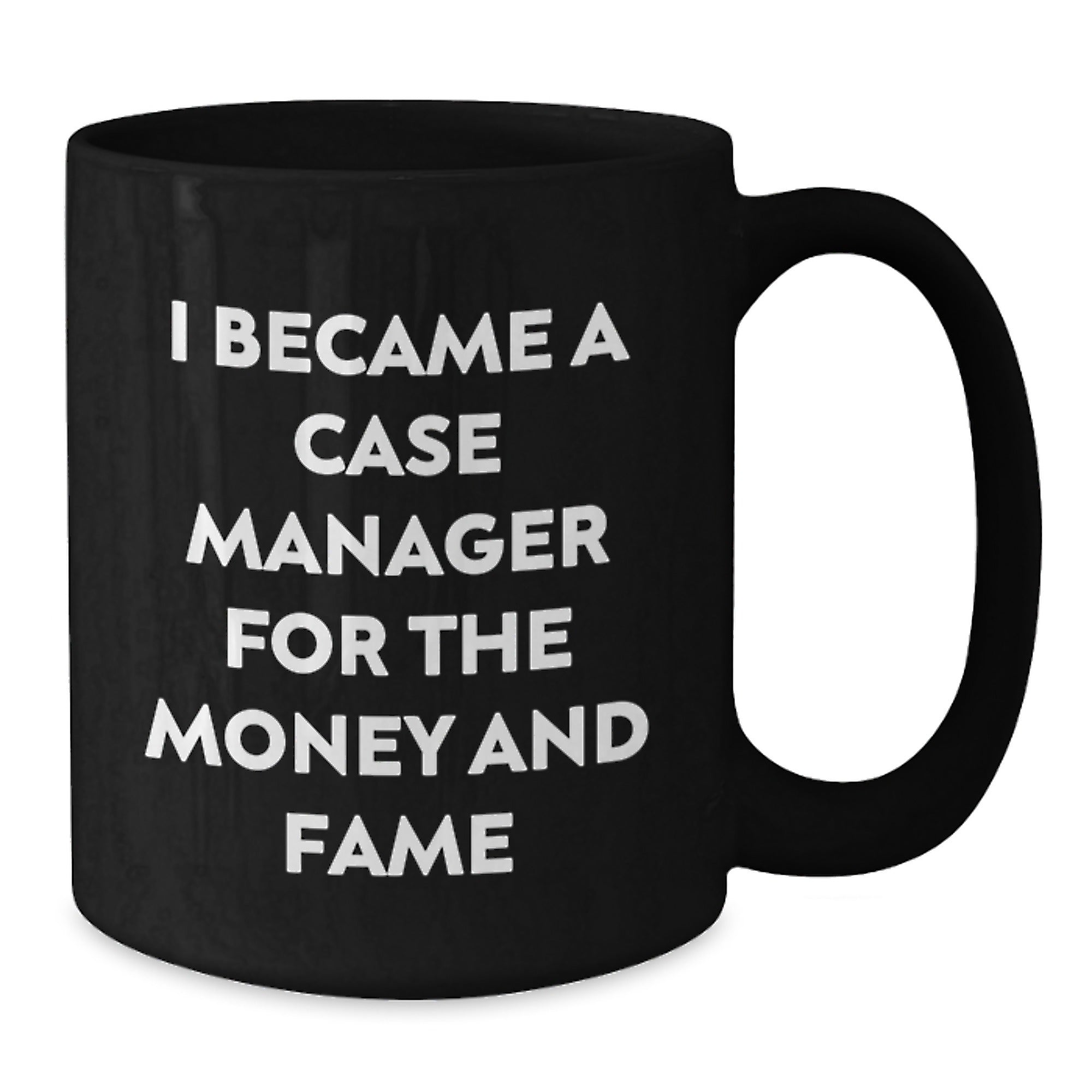 Funny Quote Case Manager Black Coffee Mug Gifts for Men from Friends on Christmas - Additional