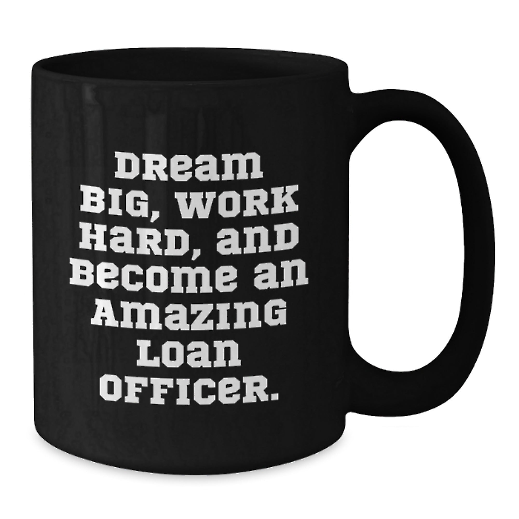 Funny Loan Officer Gift, Dream Big and Work Hard, Unique Christmas Unique Gifts from Family to Loan Officer - Additional