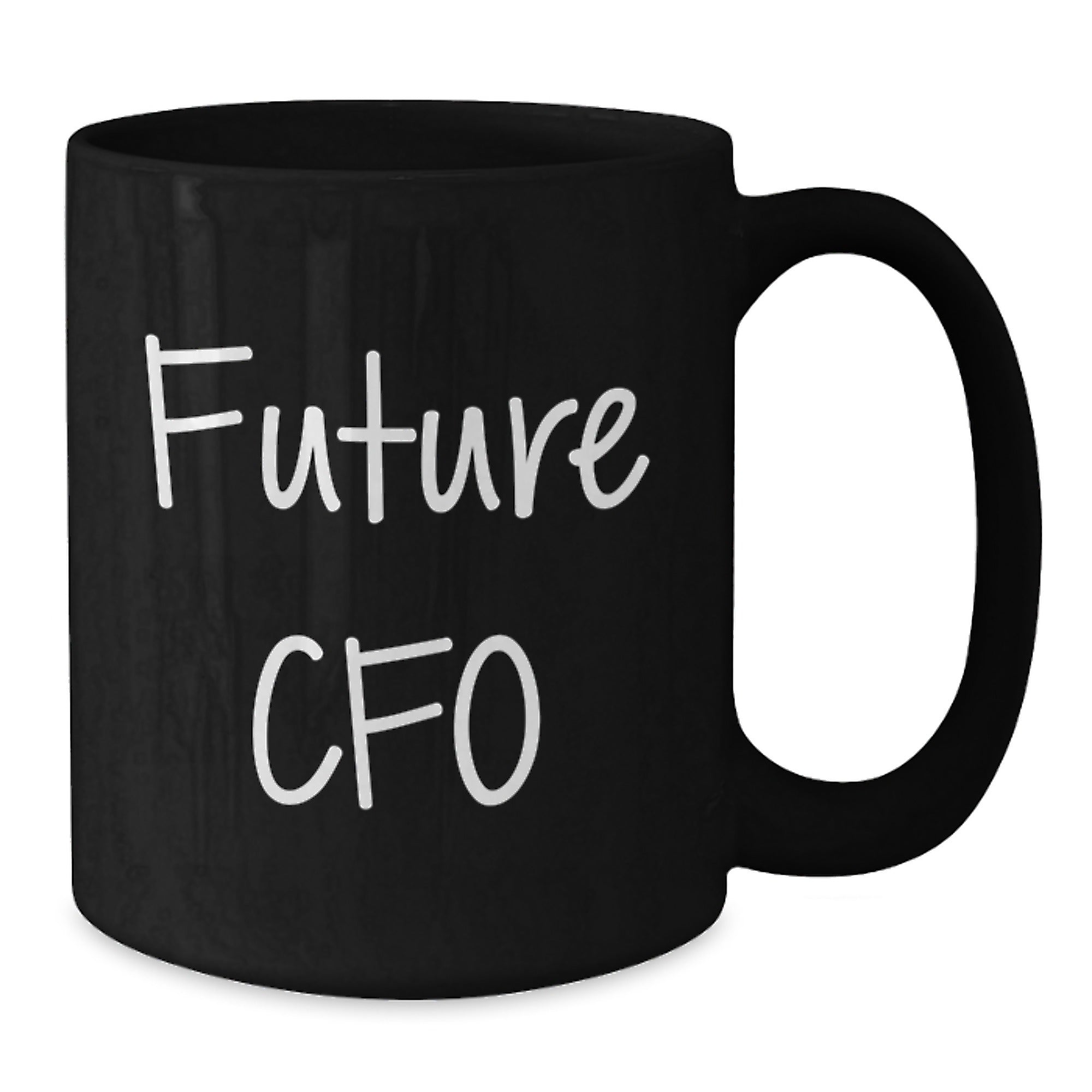 Funny CFO Gifts for Men from Family - Future CFO Black Coffee Mug, Christmas Unique Mugs for CFO, Inspirational Quote, CFO Gifts for Men - Additional