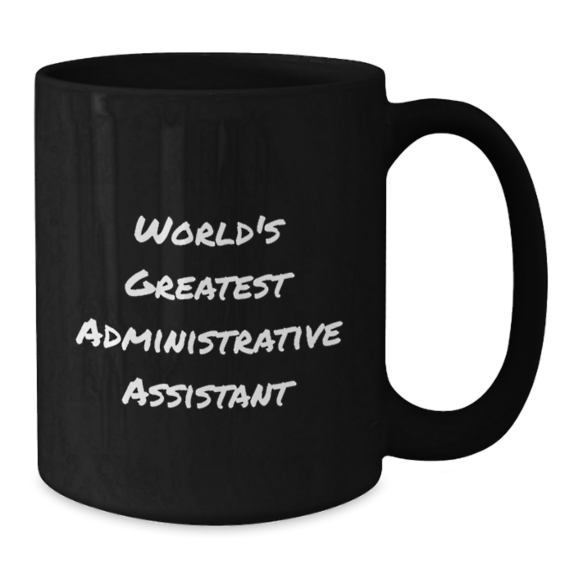 World's Greatest Administrative Assistant Funny Black Coffee Mug, Unique Administrative Assistant Gifts for Men on Father's Day, Funny Office Mugs, Administrative Assistant Coffee Mug from Friends - Additional