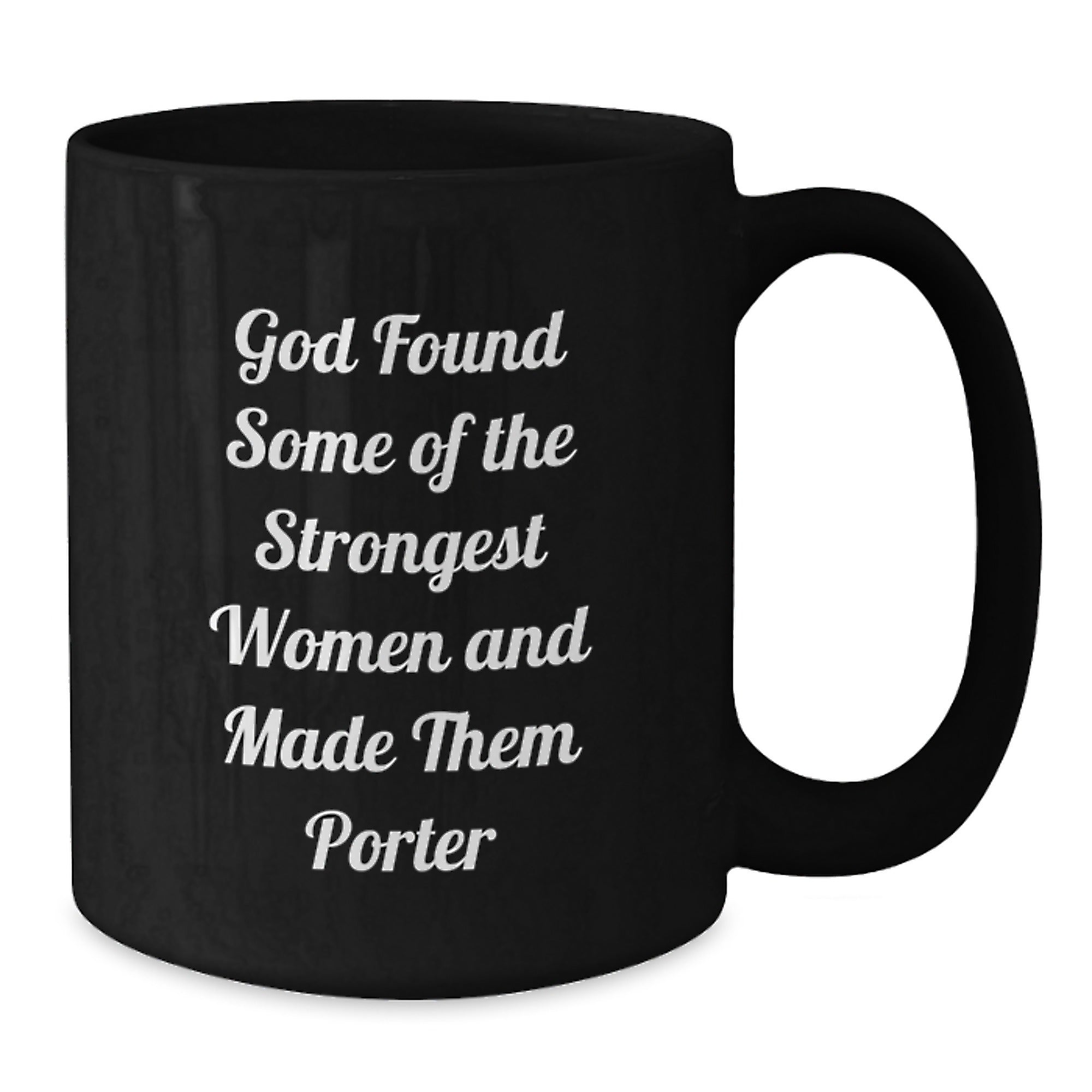 Funny Gifts from Men to Porter, Black Coffee Mug with Inspirational Quote, Unique Christmas Unique Gifts for Porter, Women, Friends, or Family - Additional