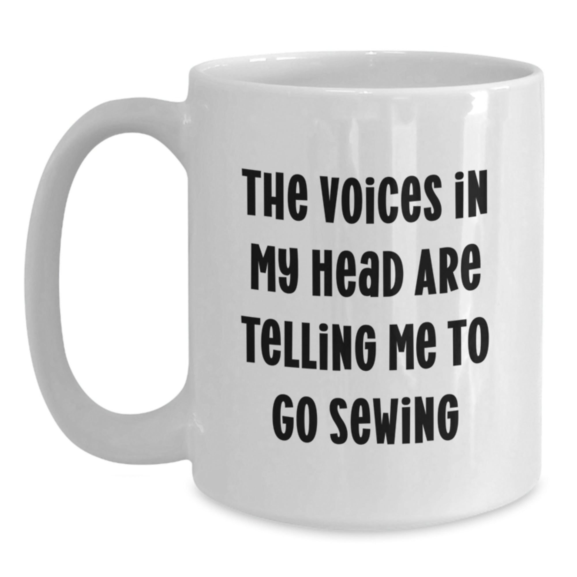 Sewing Humor Funny White Coffee Mug Gifts from Family to Friends for Christmas - Main