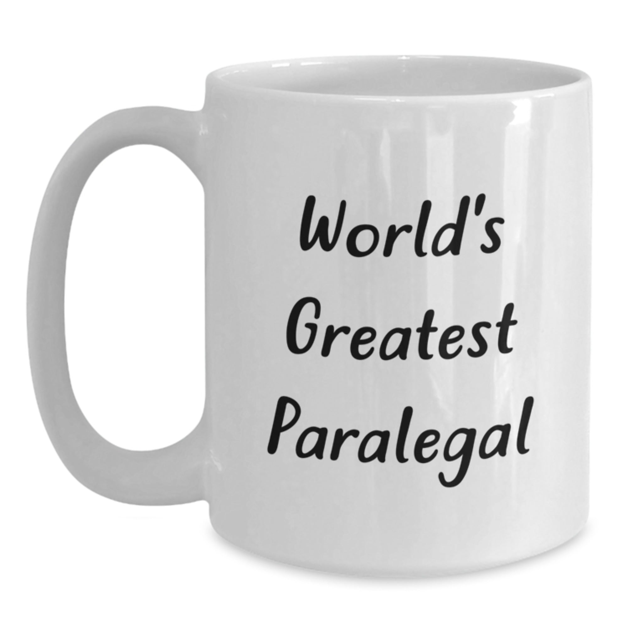 Funny World's Greatest Paralegal Gifts for Paralegal Friends and Family, White Coffee Mugs for Graduation Unique Gifts from Men Women Coworkers - Main