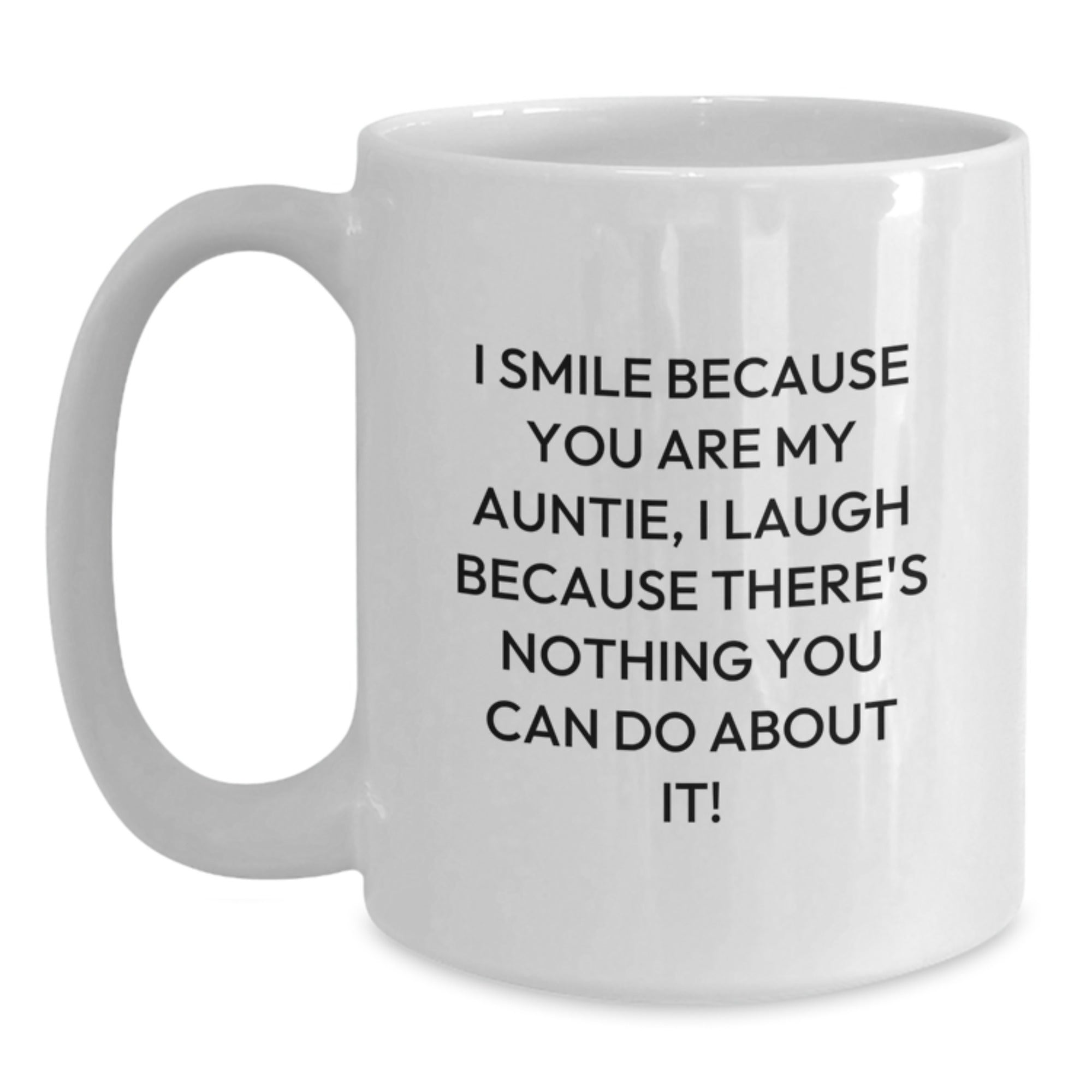 Funny Auntie Quotes White Coffee Mug Gifts from Family for Auntie's Graduation - Main