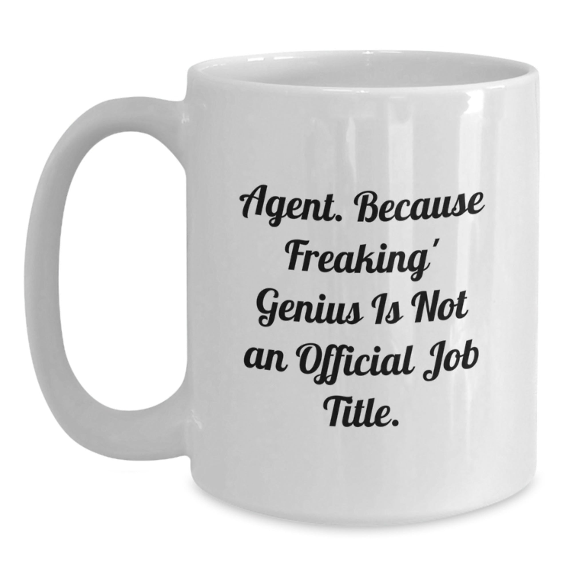 Funny Agent White Coffee Mugs Gifts from Family for Agent Graduation Unique Gifts - Main