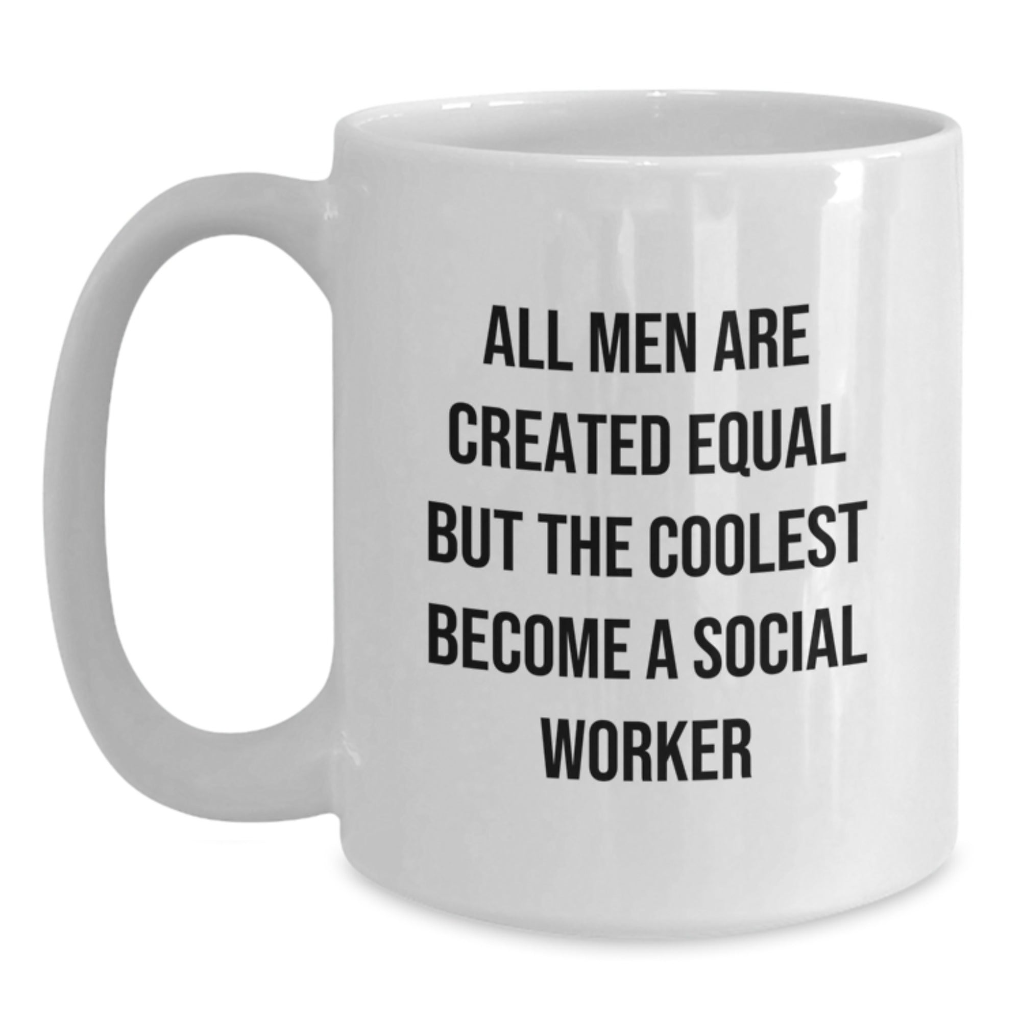 Social Worker Keepsake White Coffee Mug for Him Christmas Gift - Main