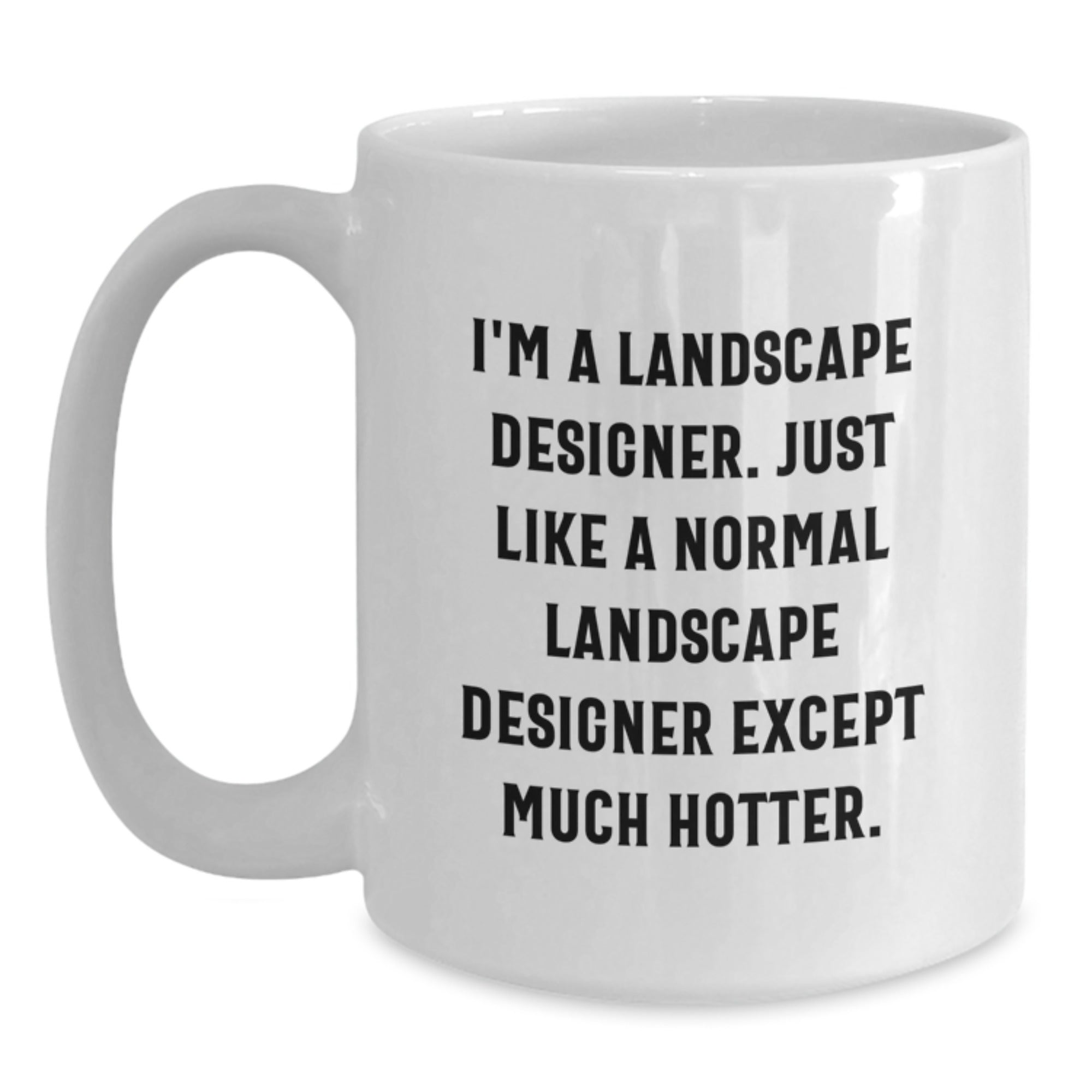 Landscape Designer Gift For Him - Witty Keepsake White Coffee Mug - Main