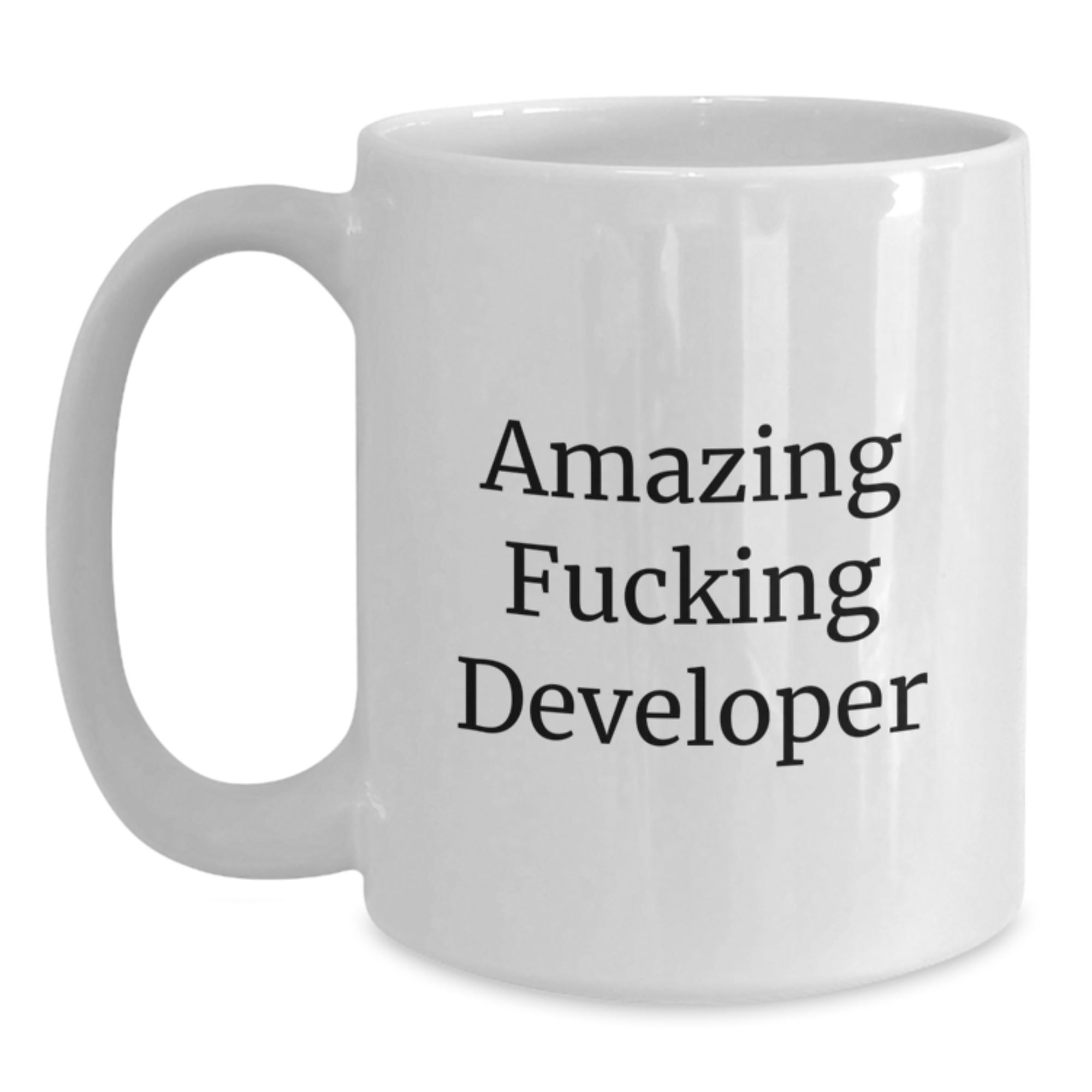Funny Developer White Coffee Mug Gifts for Men from Friends at Christmas - Main