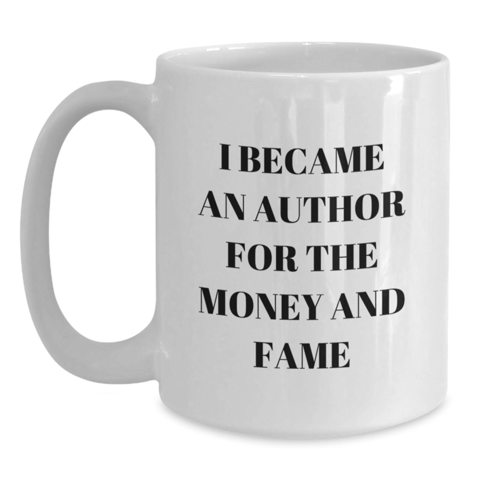 Funny Author White Coffee Mug Gifts from Friends, Christmas Unique Gifts for Author, White Coffee Mug with Smart Humor - Main