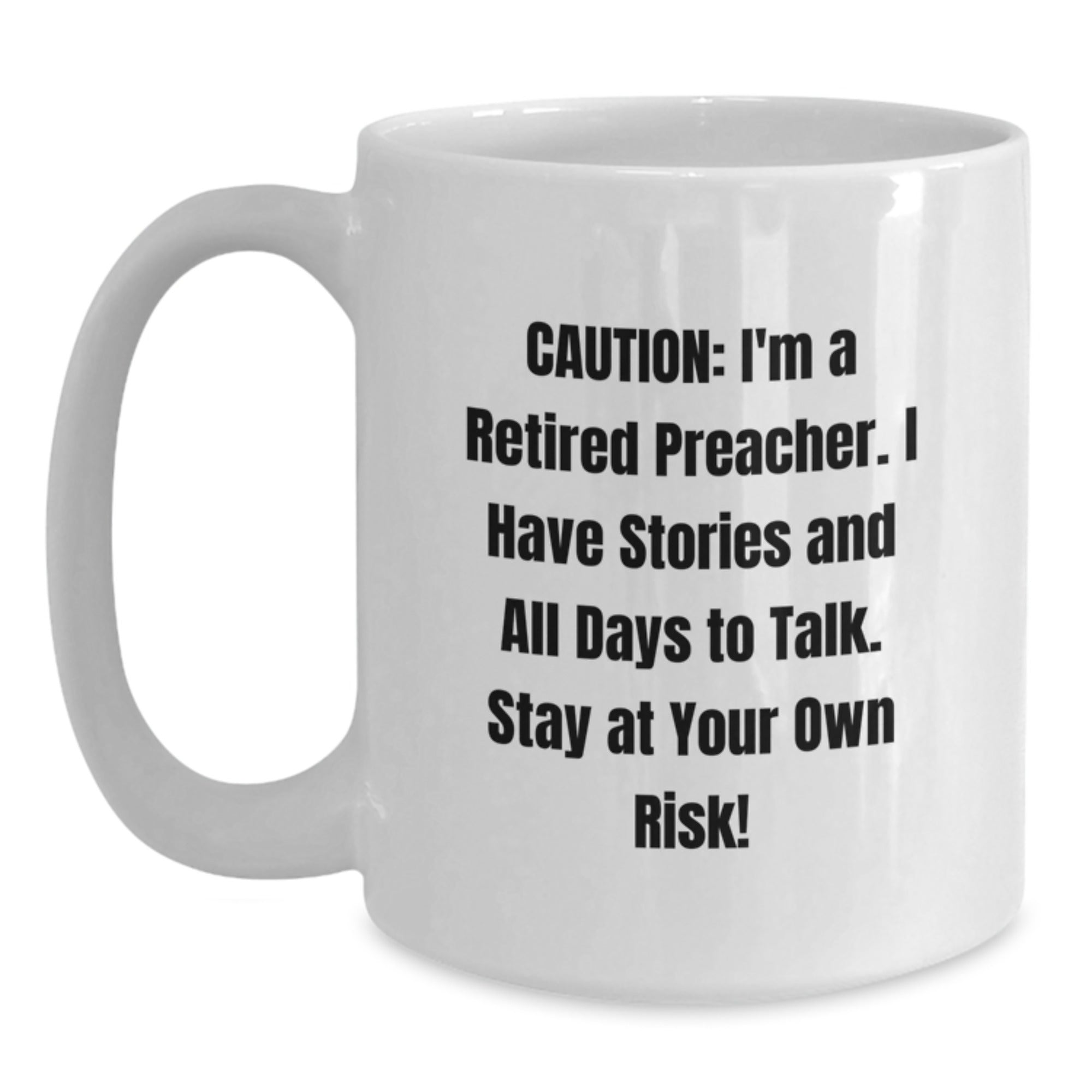 Funny Preacher Quote White Christmas Unique Gifts for Men from Friends - Main