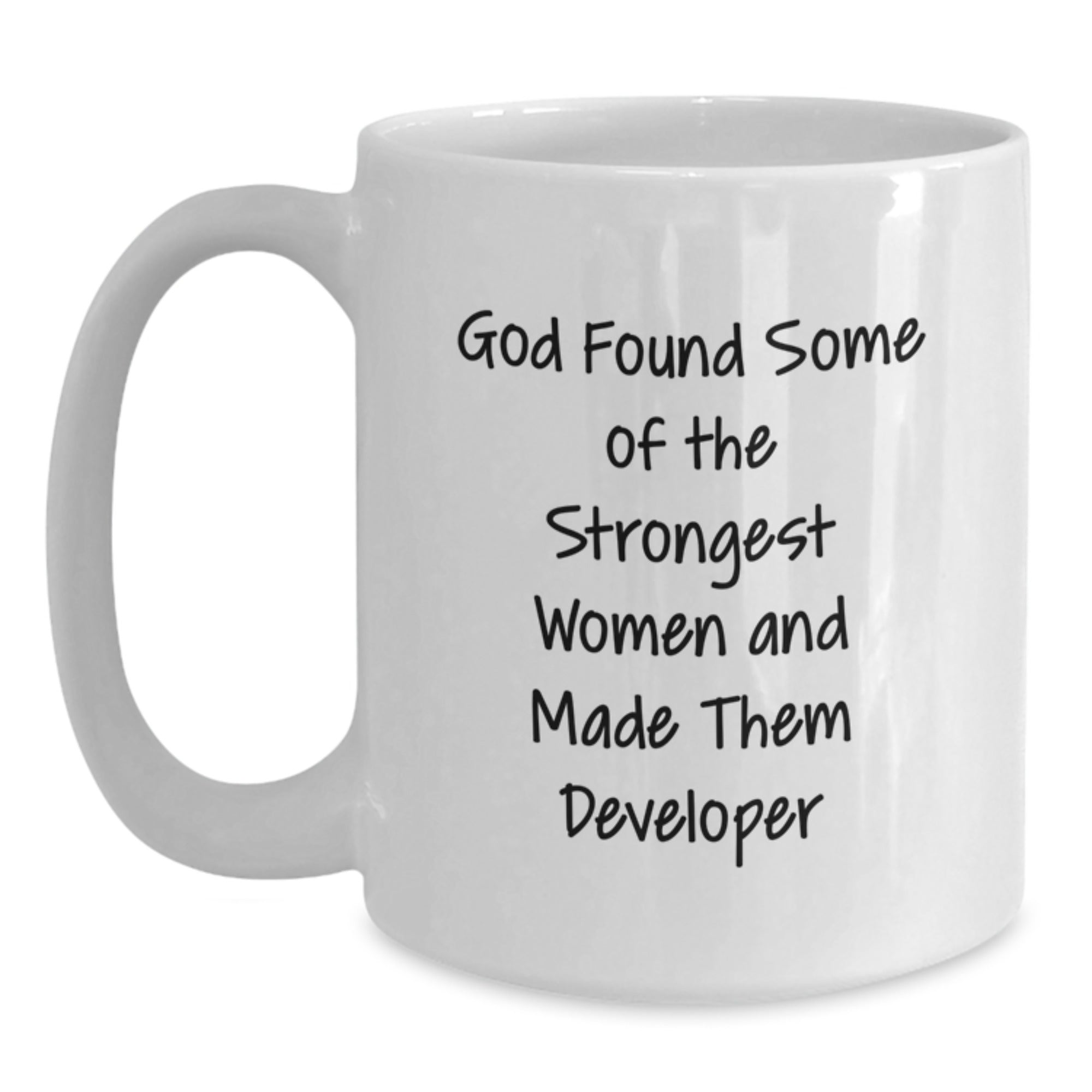 Funny Developer Quotes Gifts from Friends for Christmas - White Coffee Mug 15oz - Main