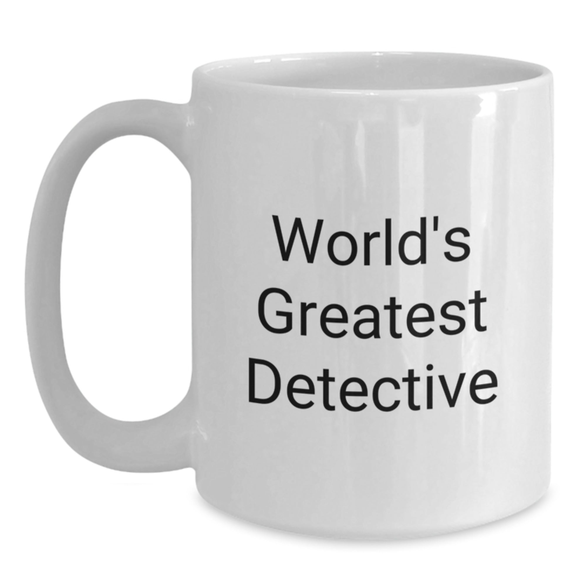 Detective Keepsake Premium White Coffee Mug for Him Birthday Gift - Main