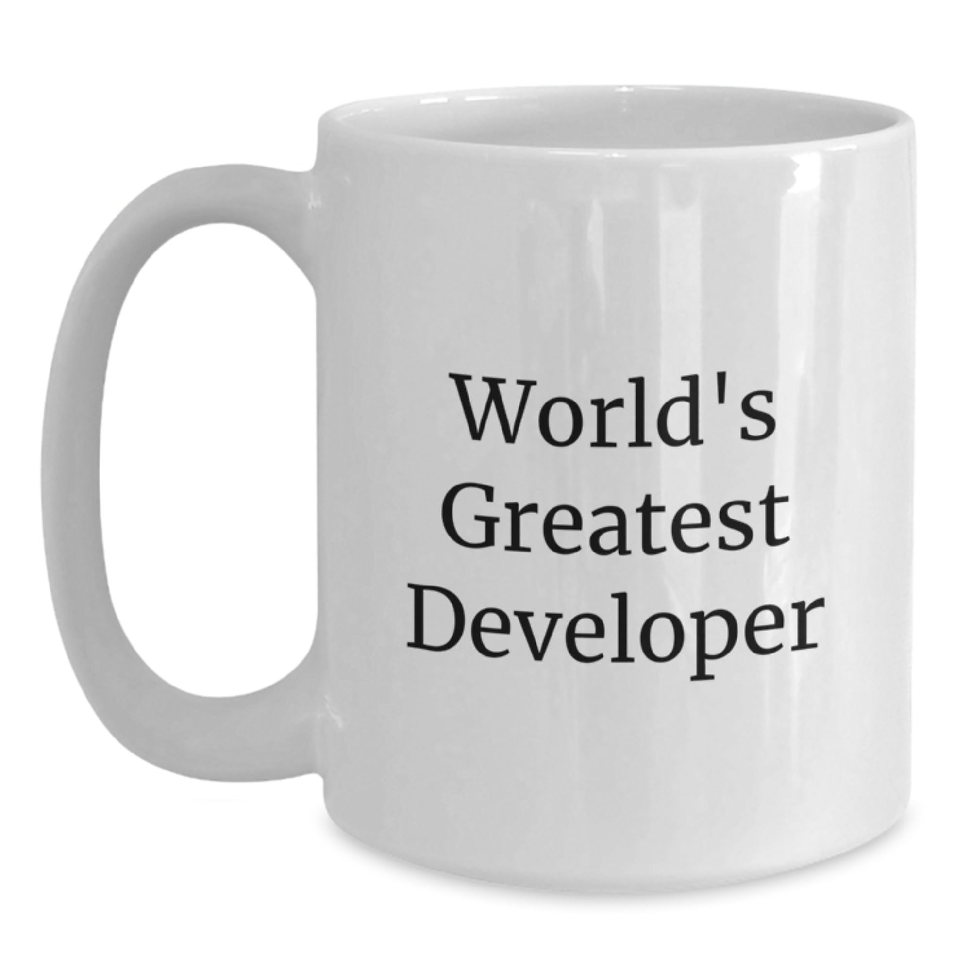 Developer Keepsake Premium White Coffee Mug for Him Birthday Gift - Main