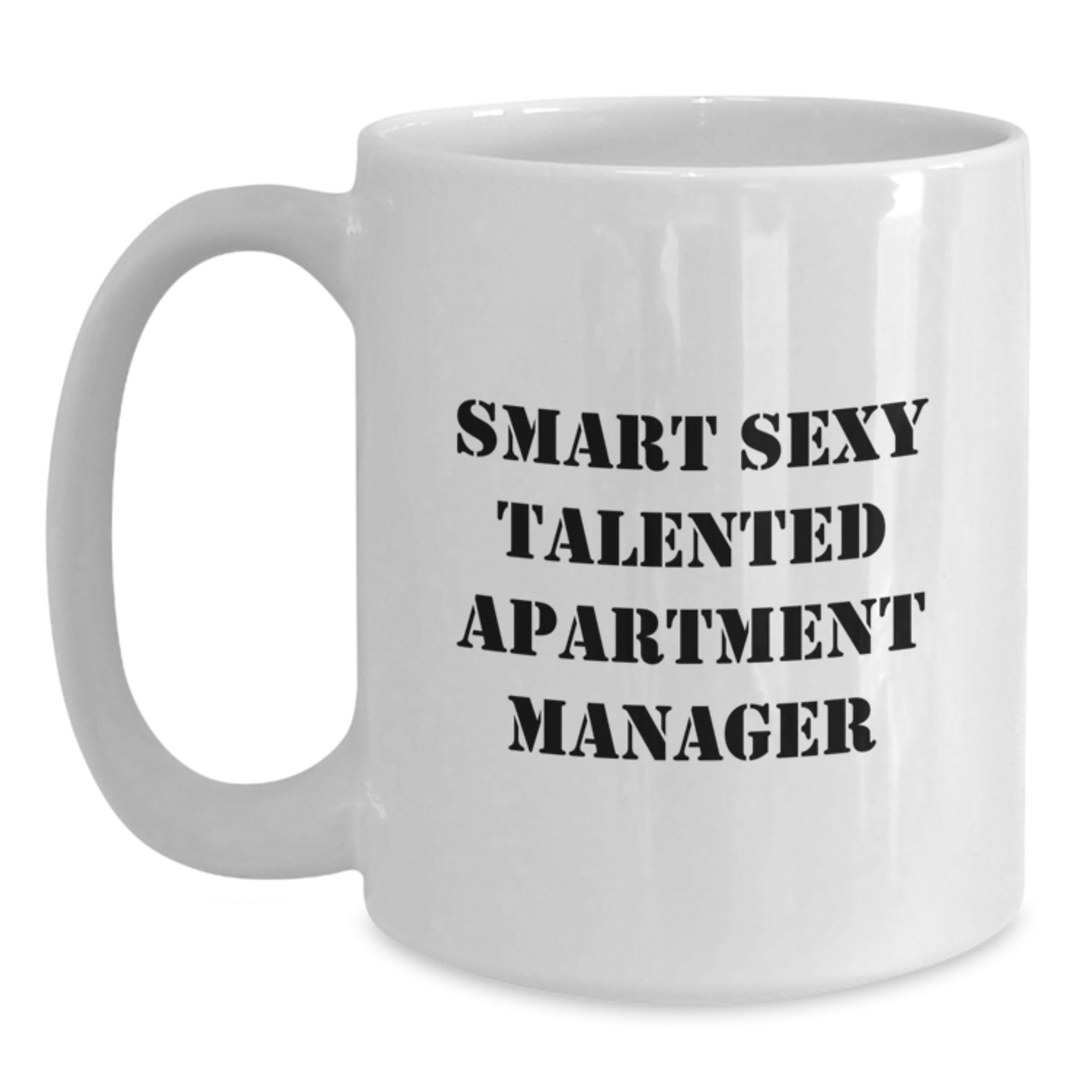 Funny Quotes Gifts for Apartment Managers - White Coffee Mug from Friends - Birthday Unique Gifts - Main