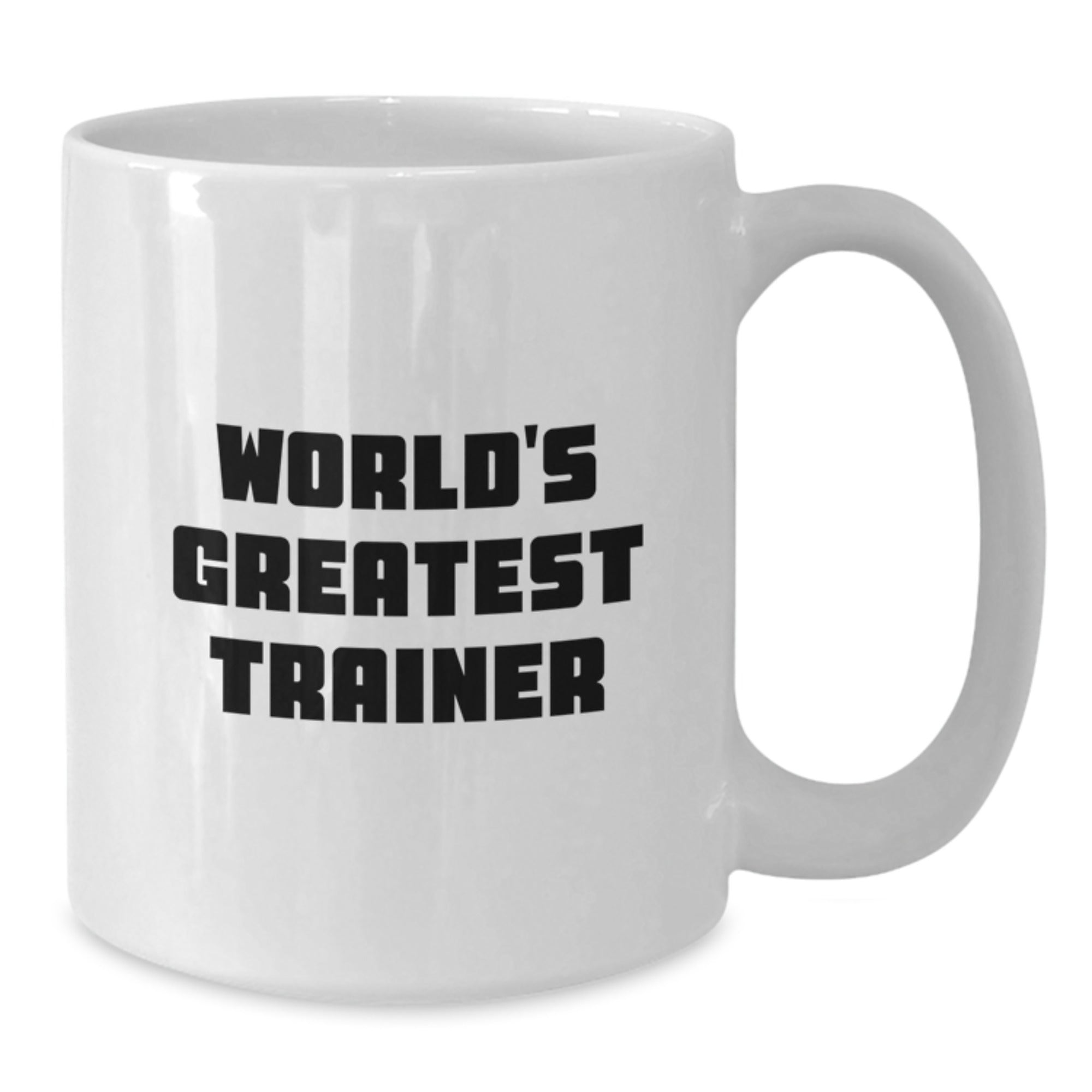 Funny Trainer Quote Gifts from Family, White Coffee Mug for Trainer Friends, World's Greatest Trainer Unique Graduation Unique Gifts - Additional