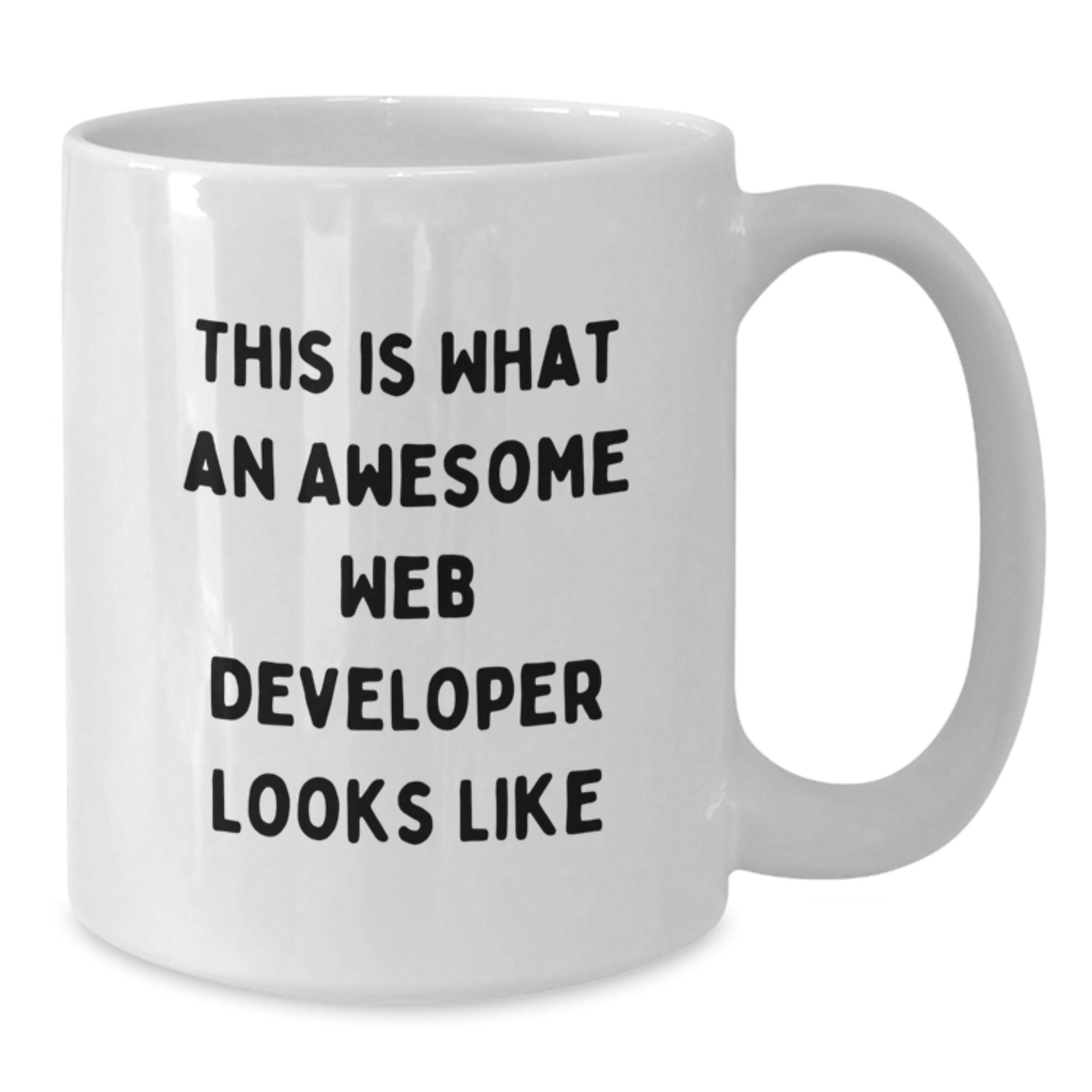 Funny Web Developer Gifts from Friends to Graduating Web Developers, White Coffee Mug - 'This Is What An Awesome Web Developer Looks Like' - Unique Gifts for Men, Women, Coworkers, Family - Additional