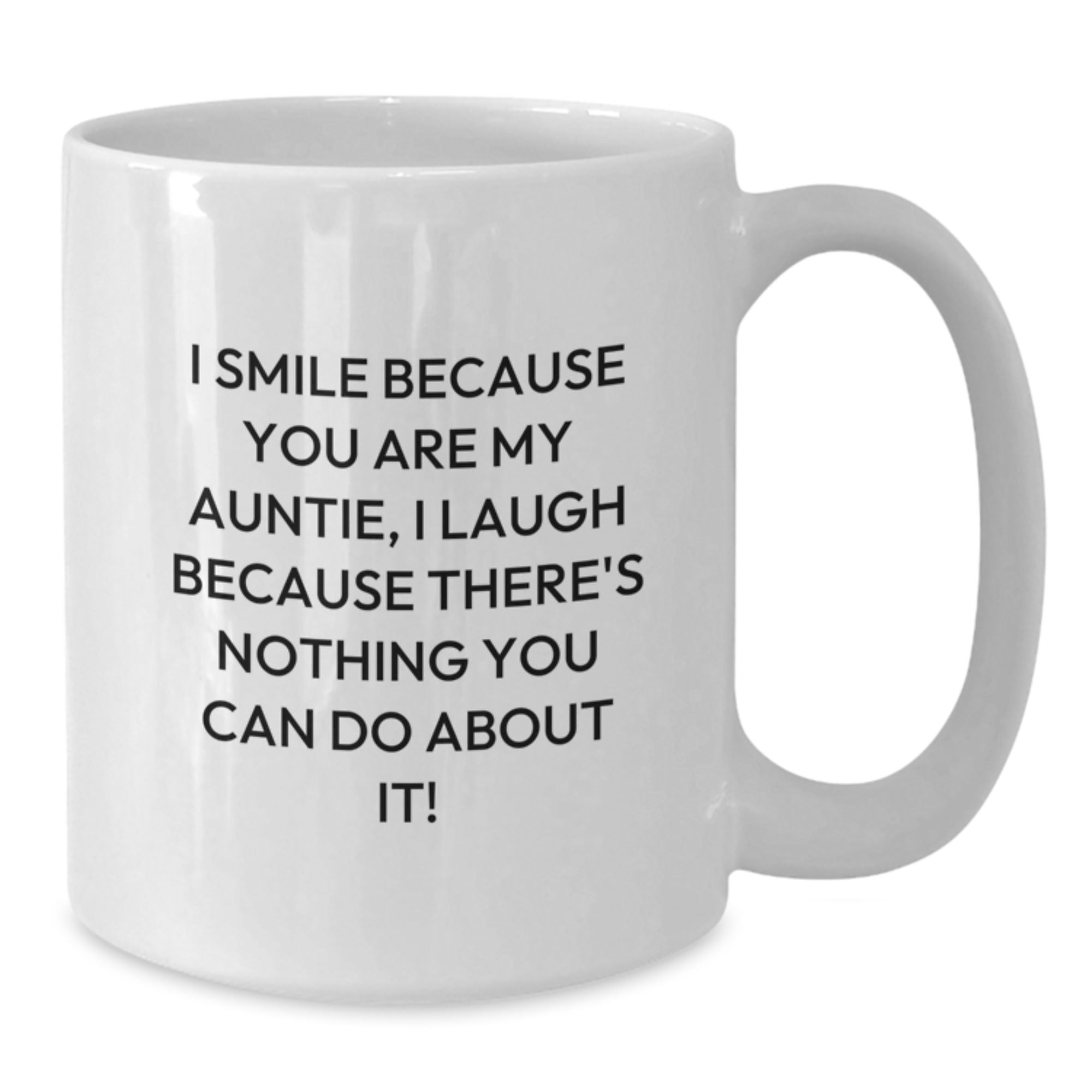 Funny Auntie Quotes White Coffee Mug Gifts from Family for Auntie's Graduation - Additional