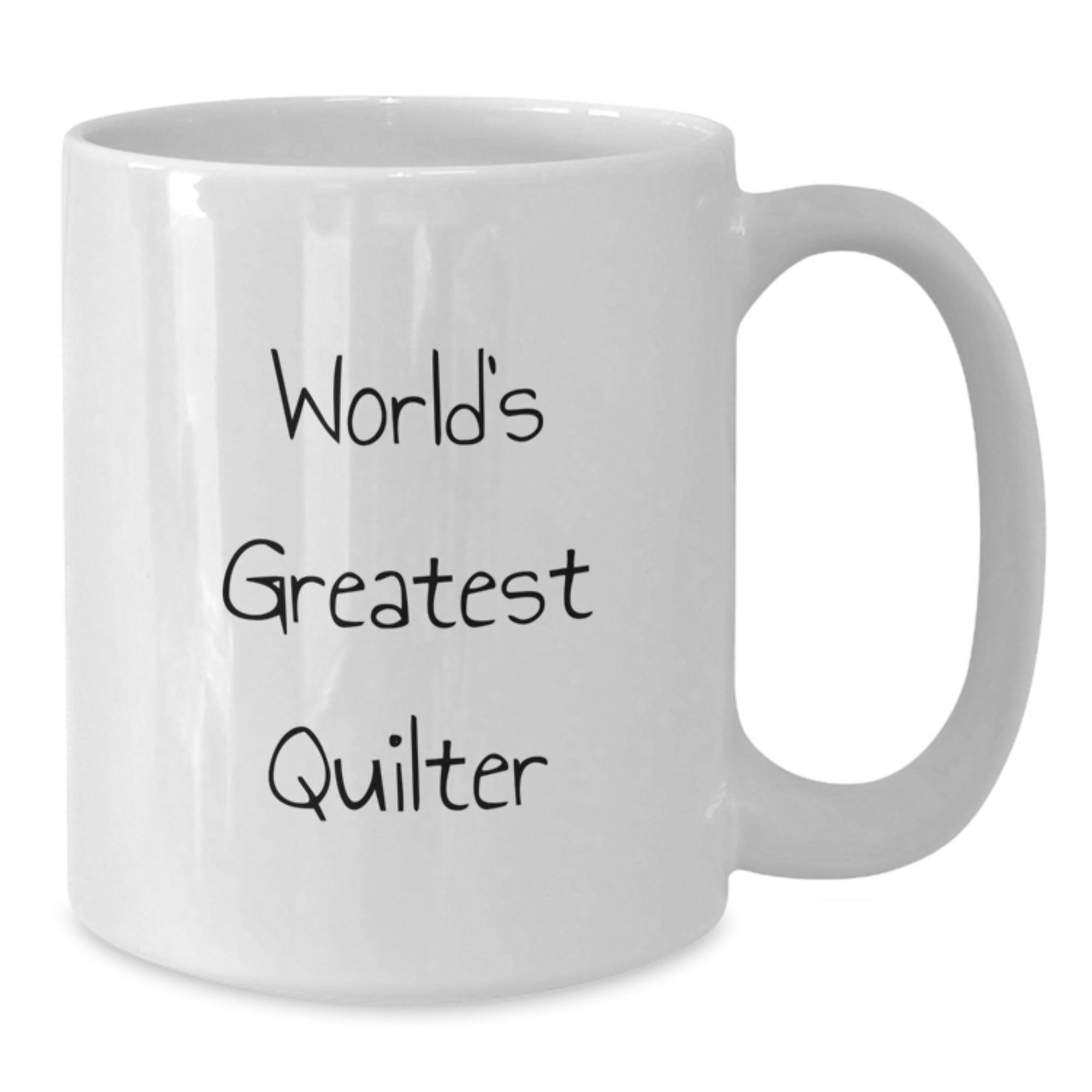 Funny Quilter Gifts from Friends, World's Greatest Quilter White Coffee Mug for Graduation Unique Gifts, Perfect for Quilter Enthusiasts - Additional