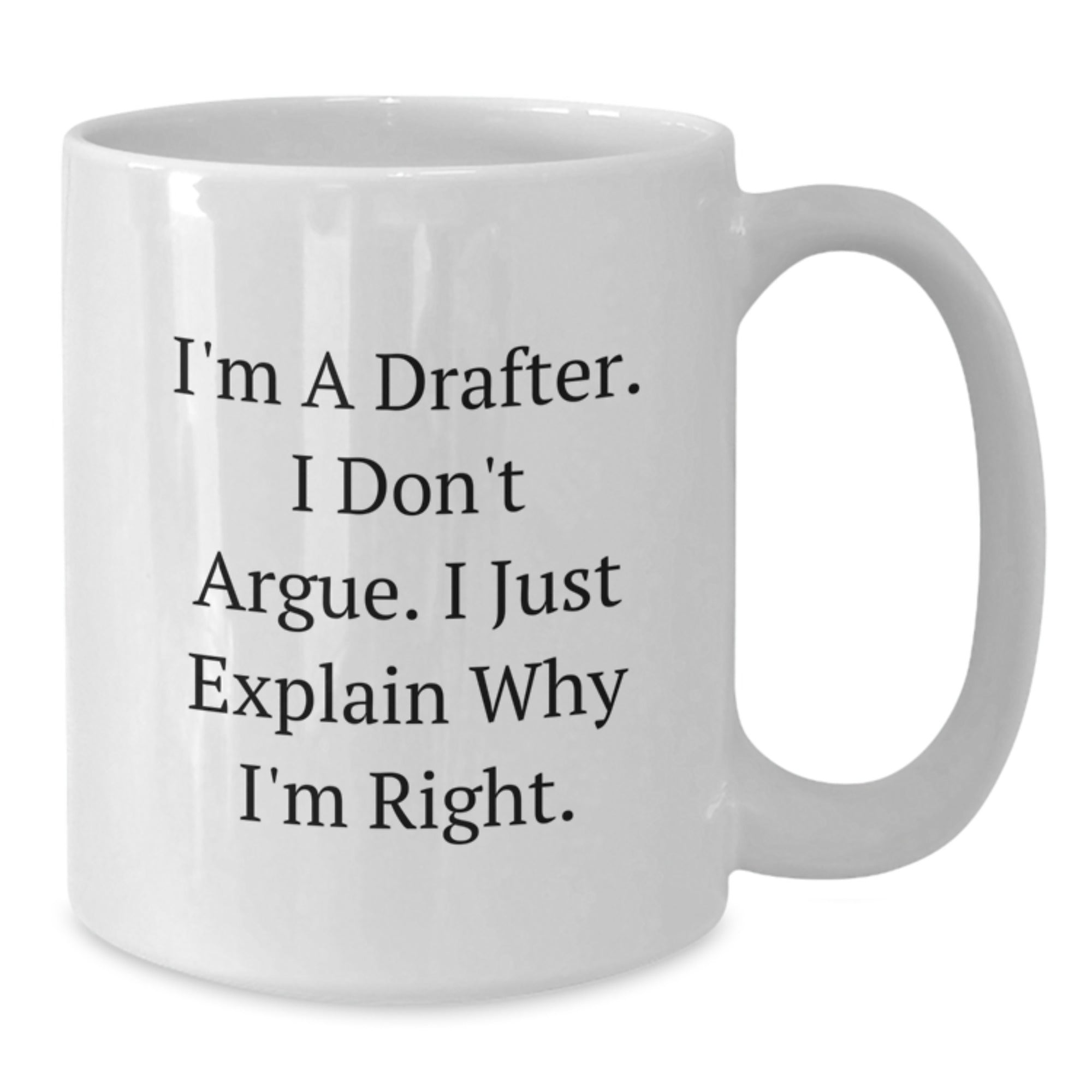 Drafter Keepsake White Coffee Mug for Him Birthday Gift - Additional