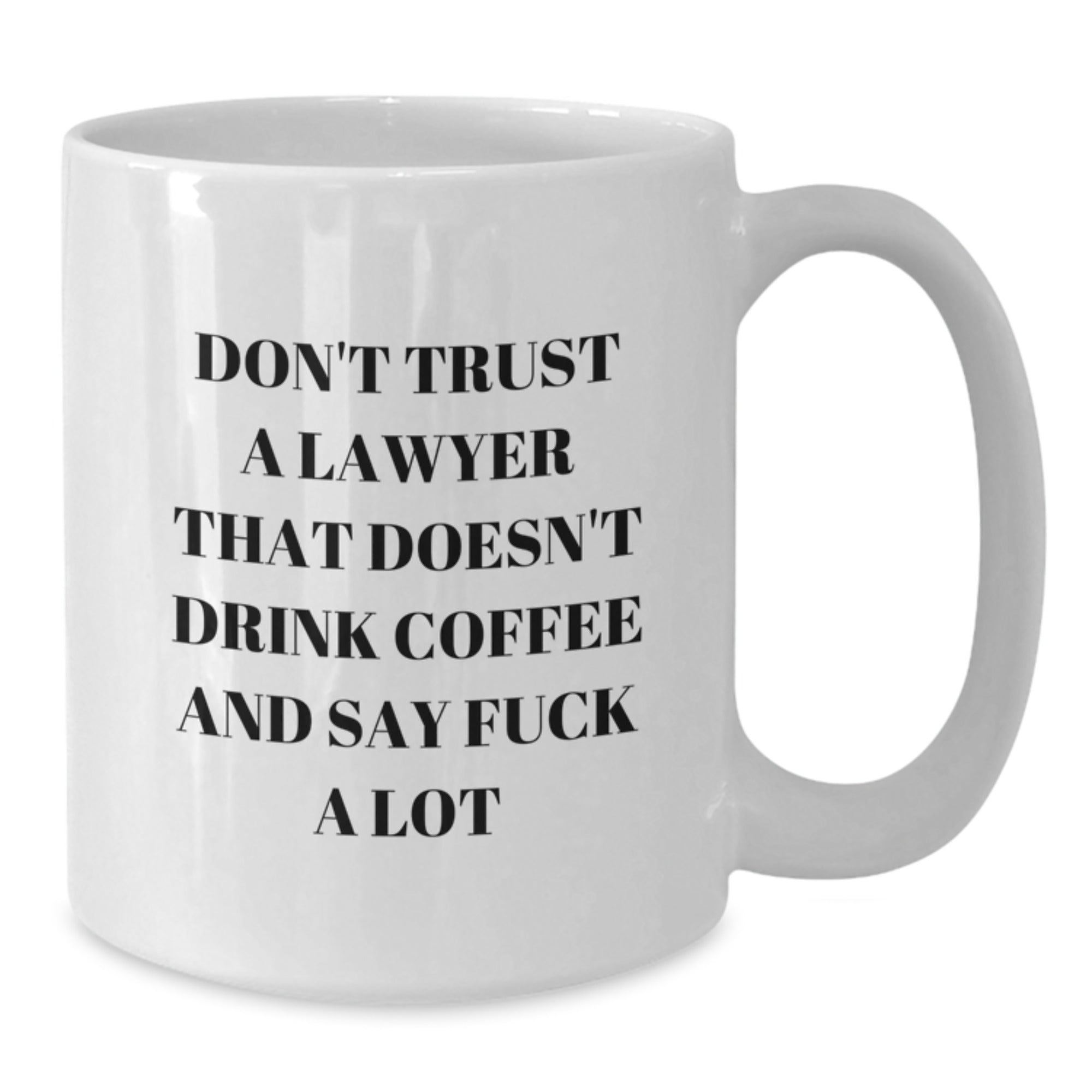 Funny Lawyer Gifts from Friends, Cute White Coffee Mug for Lawyer Men, Inspirational Christmas Unique Gifts for Lawyer Coworkers, White Coffee Mug Quote - Additional
