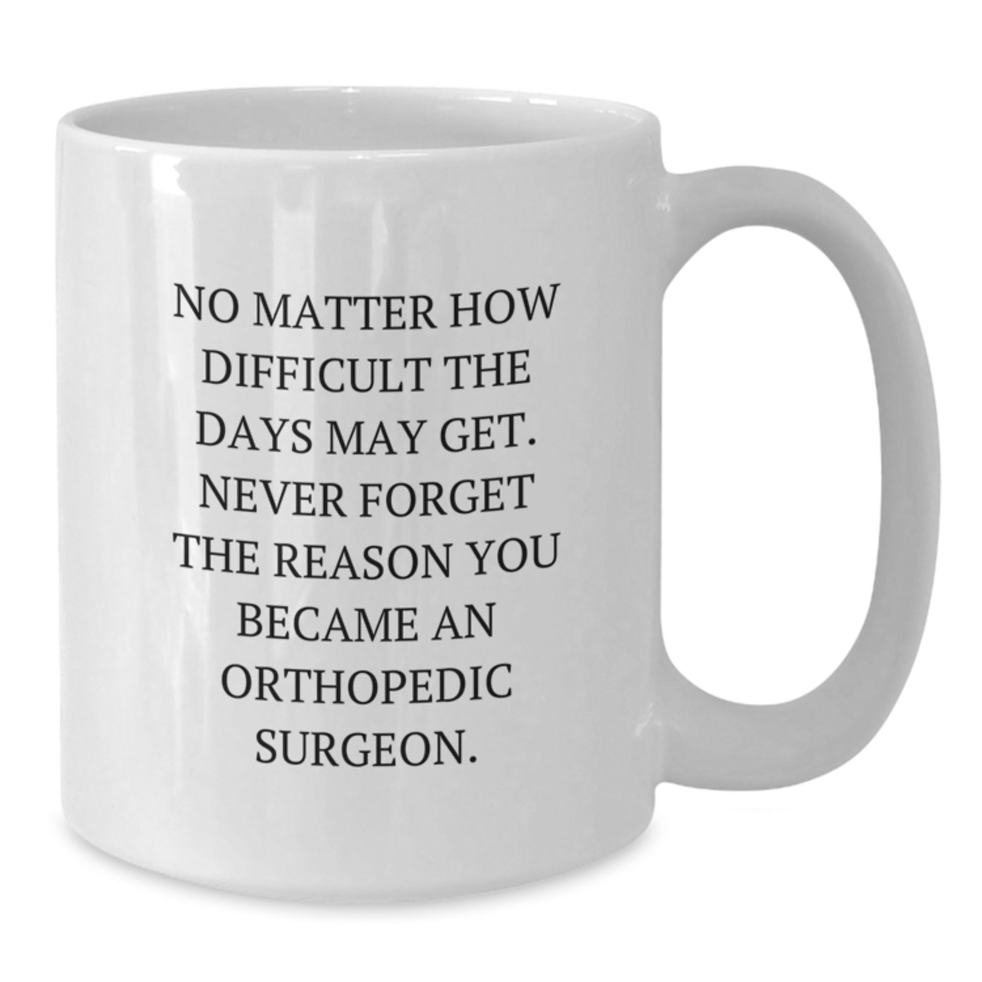 Orthopedic Surgeon Gifts for Him - White Coffee Mug with 'Never Forget Why You Became An Orthopedic Surgeon' Quote - Gifts from Friends for Graduation Unique Gifts - Additional