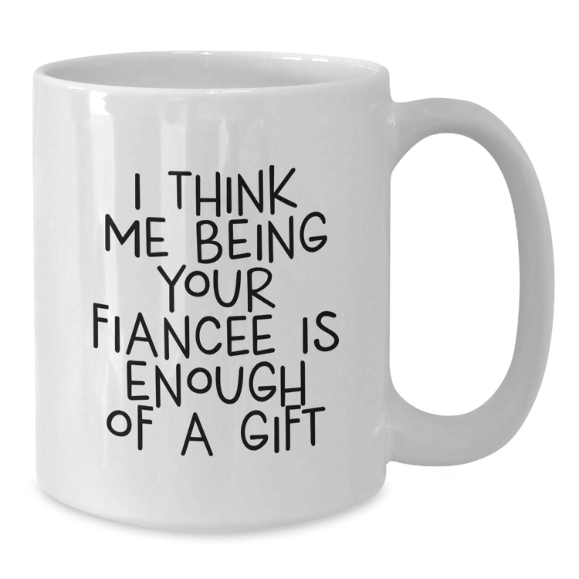 Fiancee Keepsake Thoughtful Quote Mug for Him - Christmas Gift - Additional