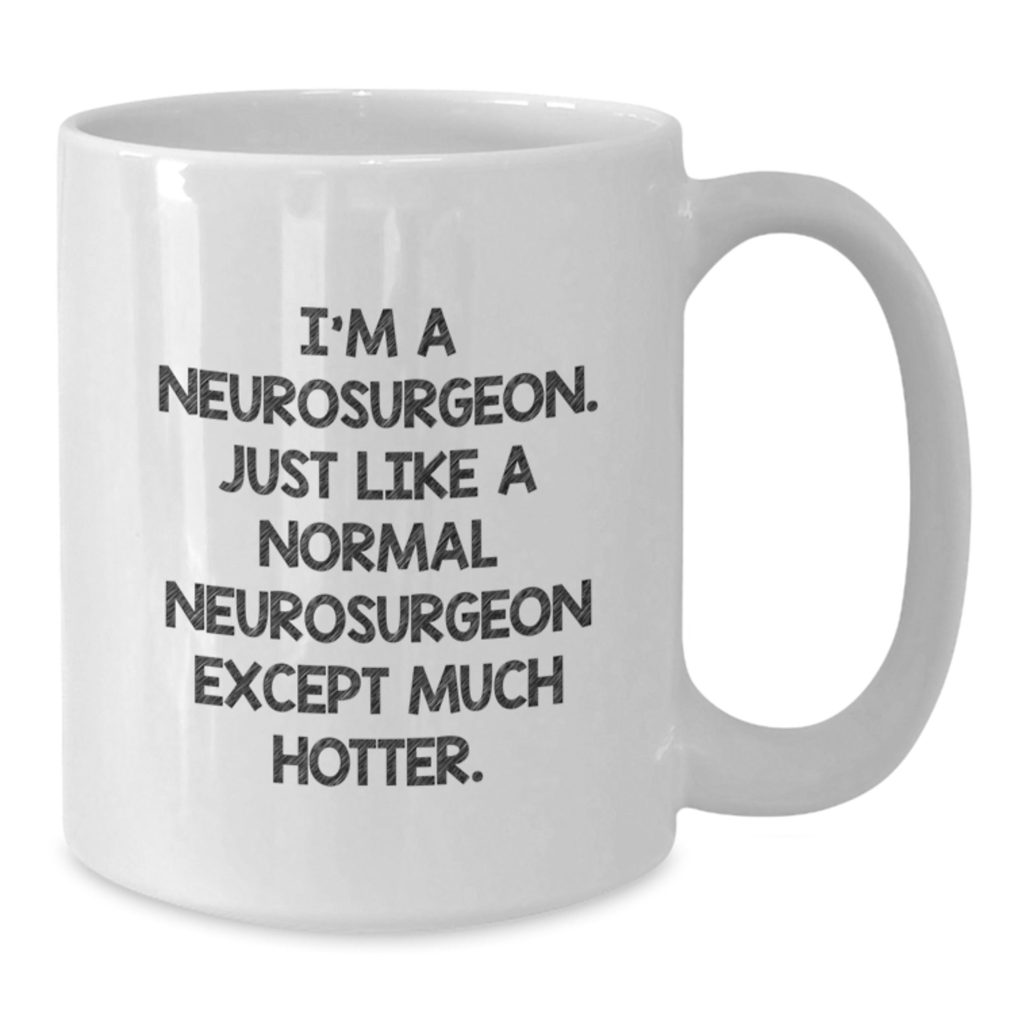Witty Neurosurgeon Mug – Birthday Gift for Friends – White Coffee Mug - Additional
