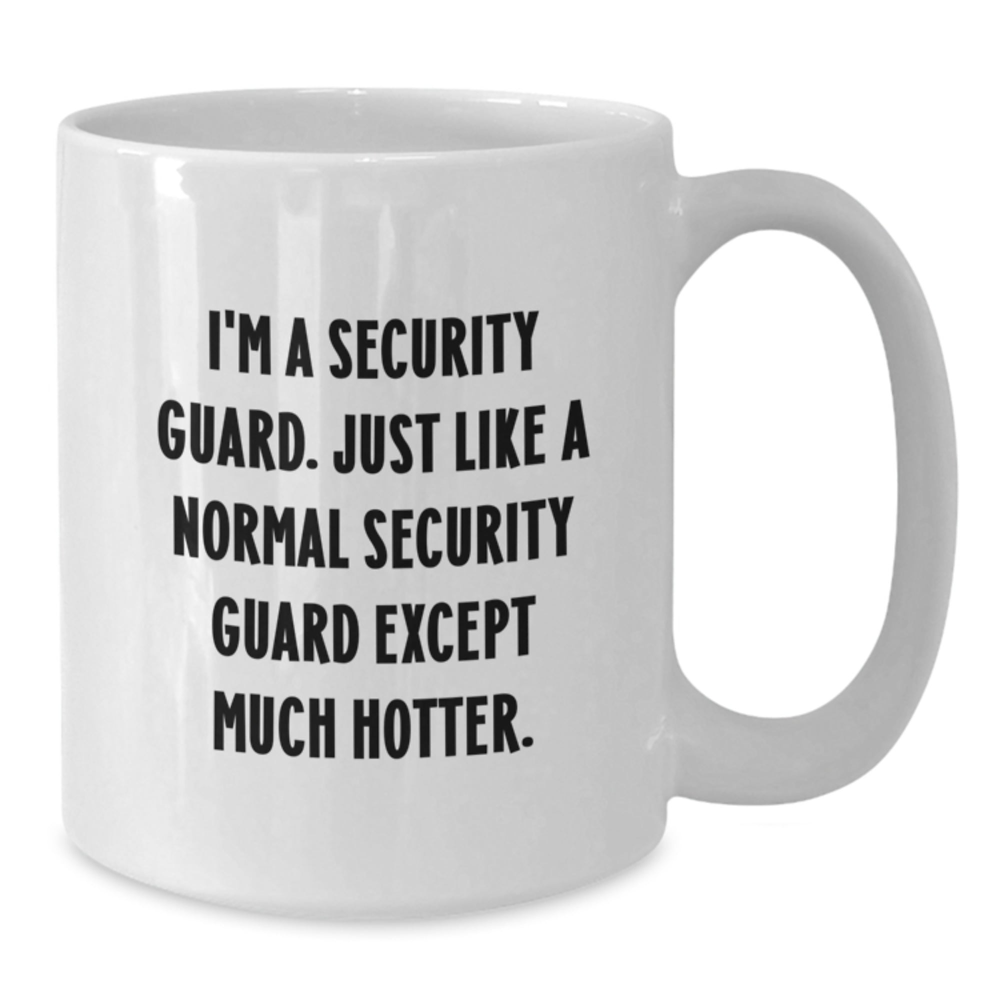 Bold Security Guard Novelty White Coffee Mug for Friends Birthday Gift - Additional