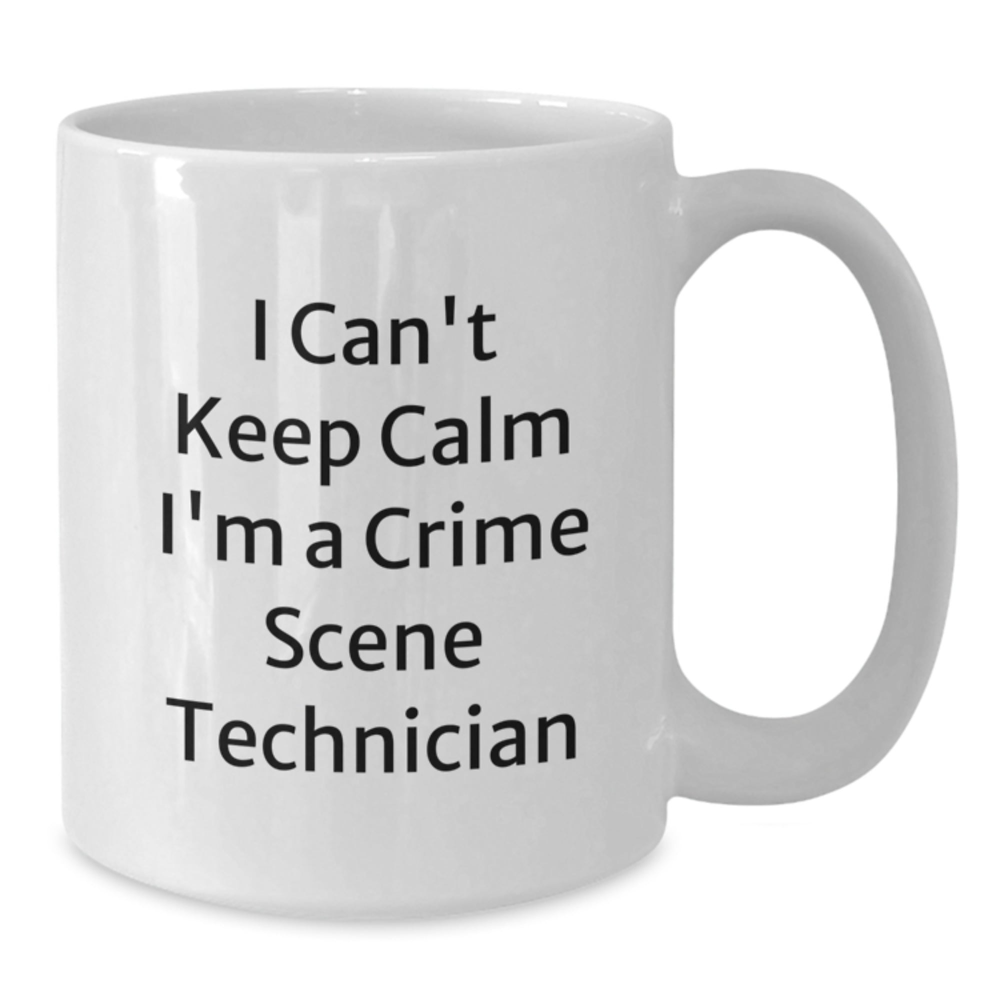 Funny Crime Scene Technician Gifts from Friends for Men White Coffee Mug - Additional