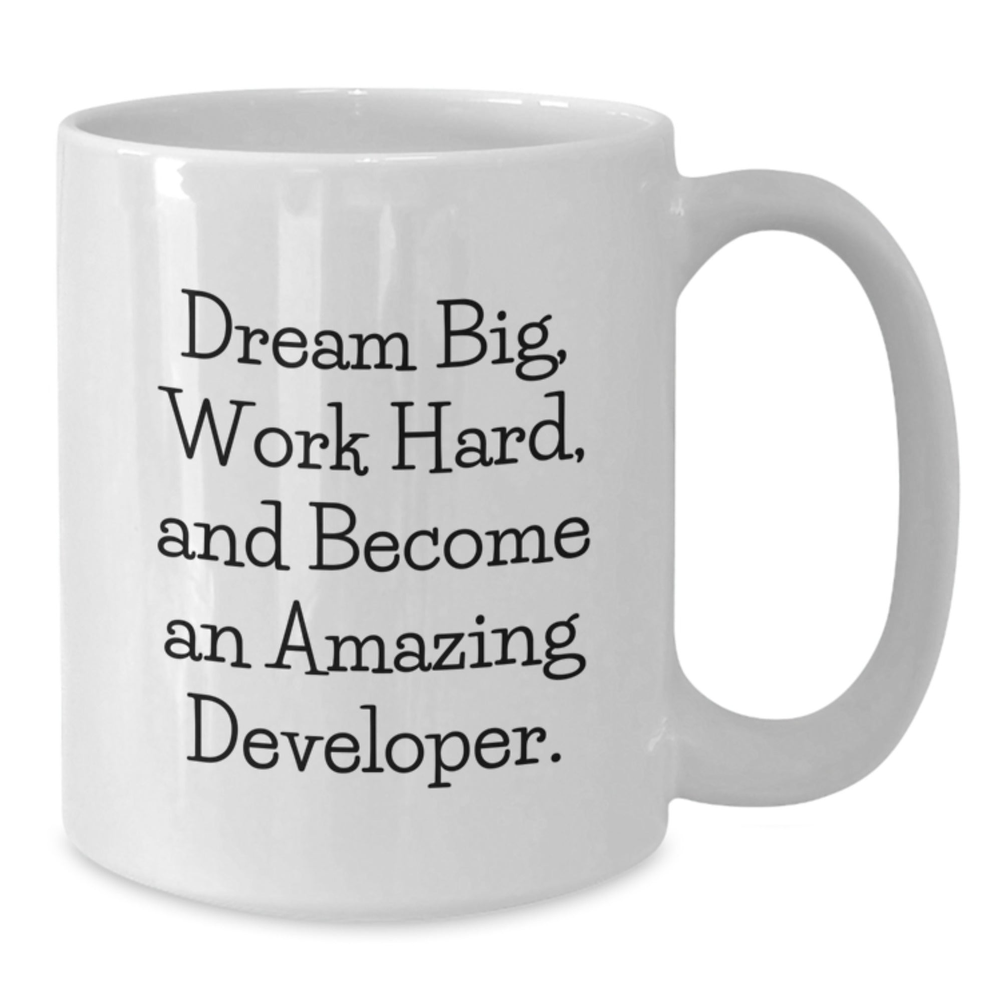 Funny Inspirational Developer Gifts from Friends and Family for Christmas Unique White Coffee Mug - Additional