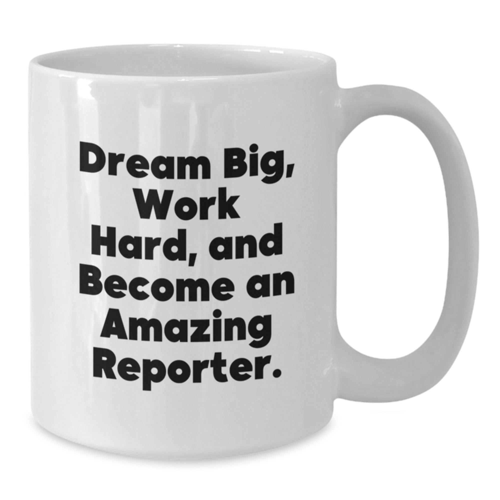 Funny Reporter White Coffee Mug Gifts from Friends and Family for Christmas Unique - Additional