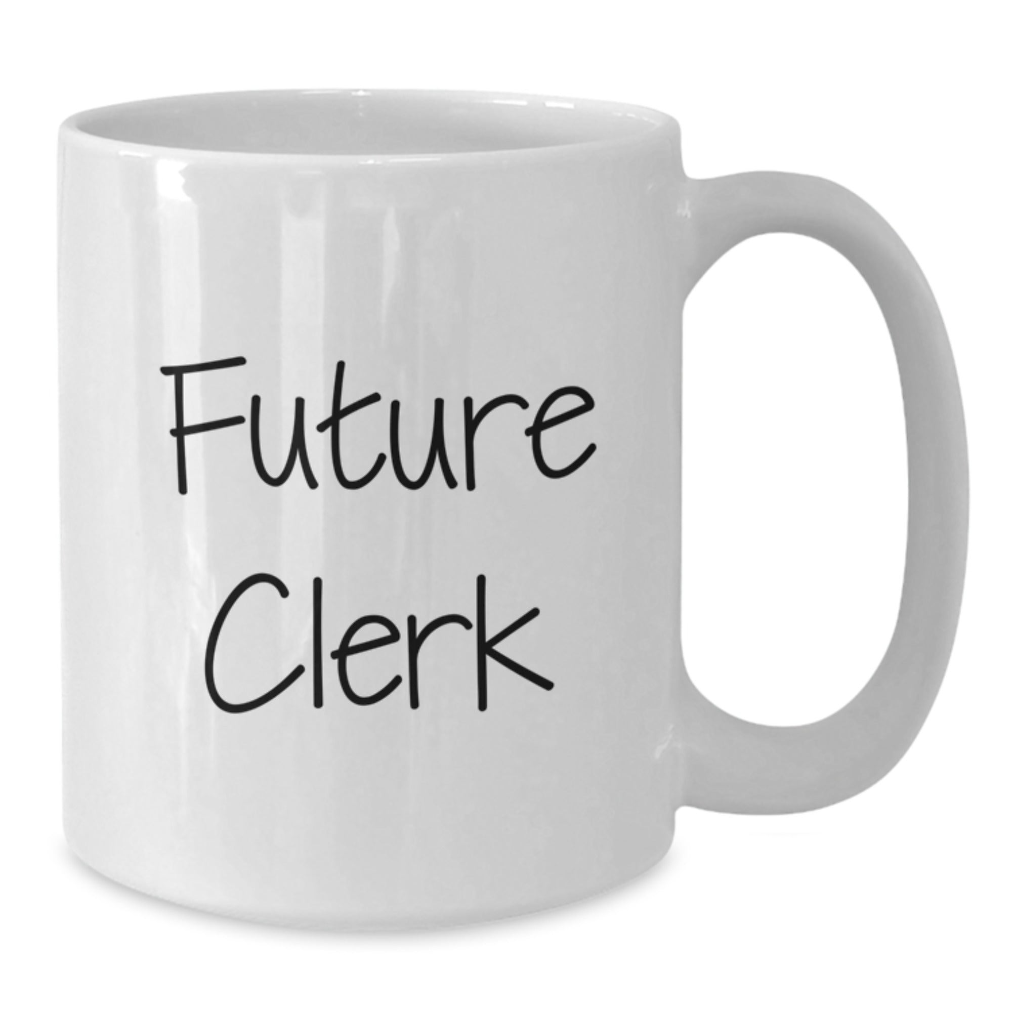 Funny Future Clerk White Coffee Mug Gifts from Friends and Family for Clerk Christmas Morning - Additional