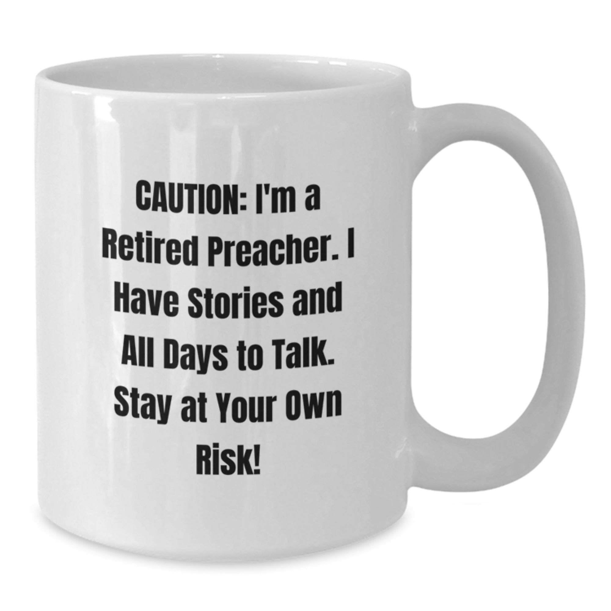 Funny Preacher Quote White Christmas Unique Gifts for Men from Friends - Additional