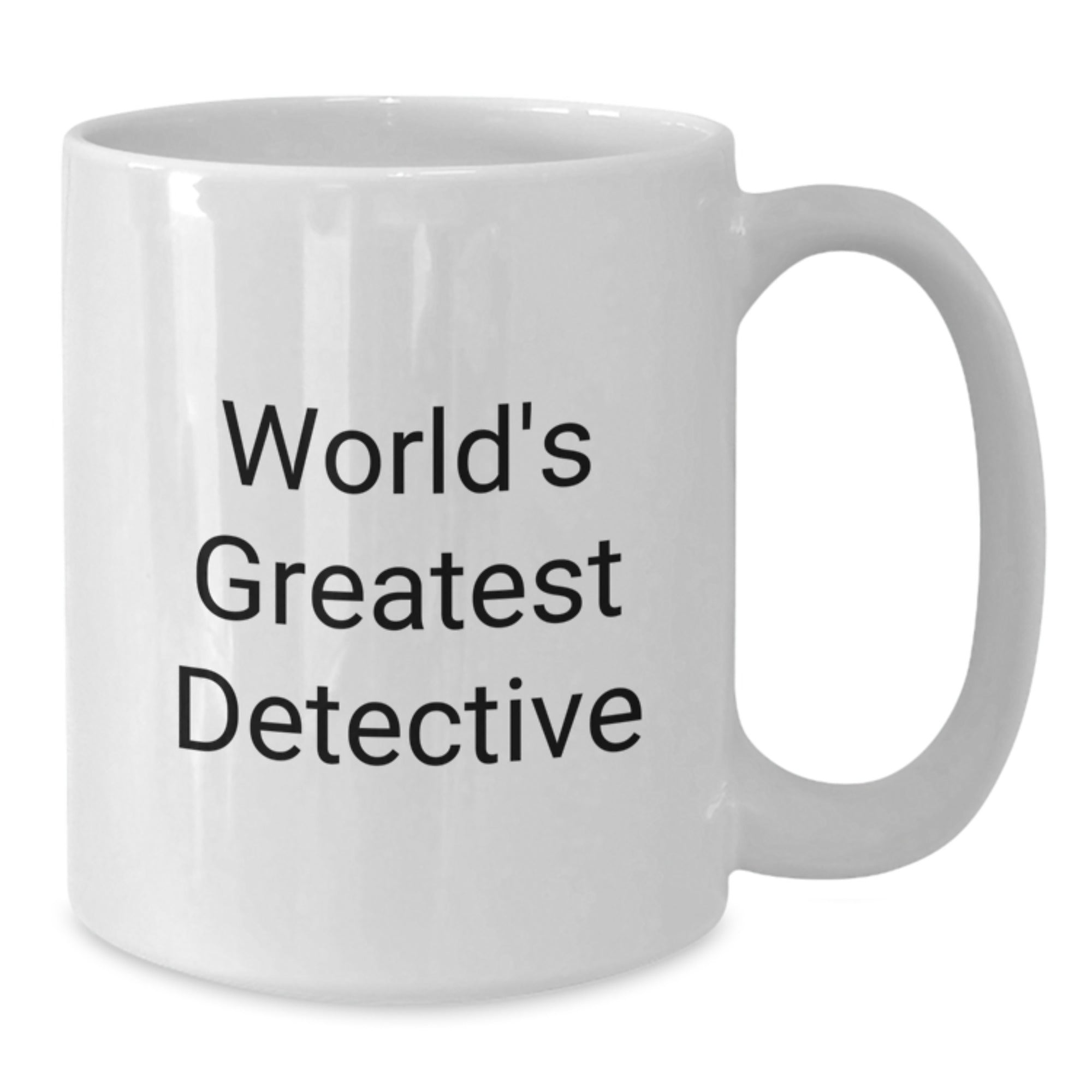 Detective Keepsake Premium White Coffee Mug for Him Birthday Gift - Additional