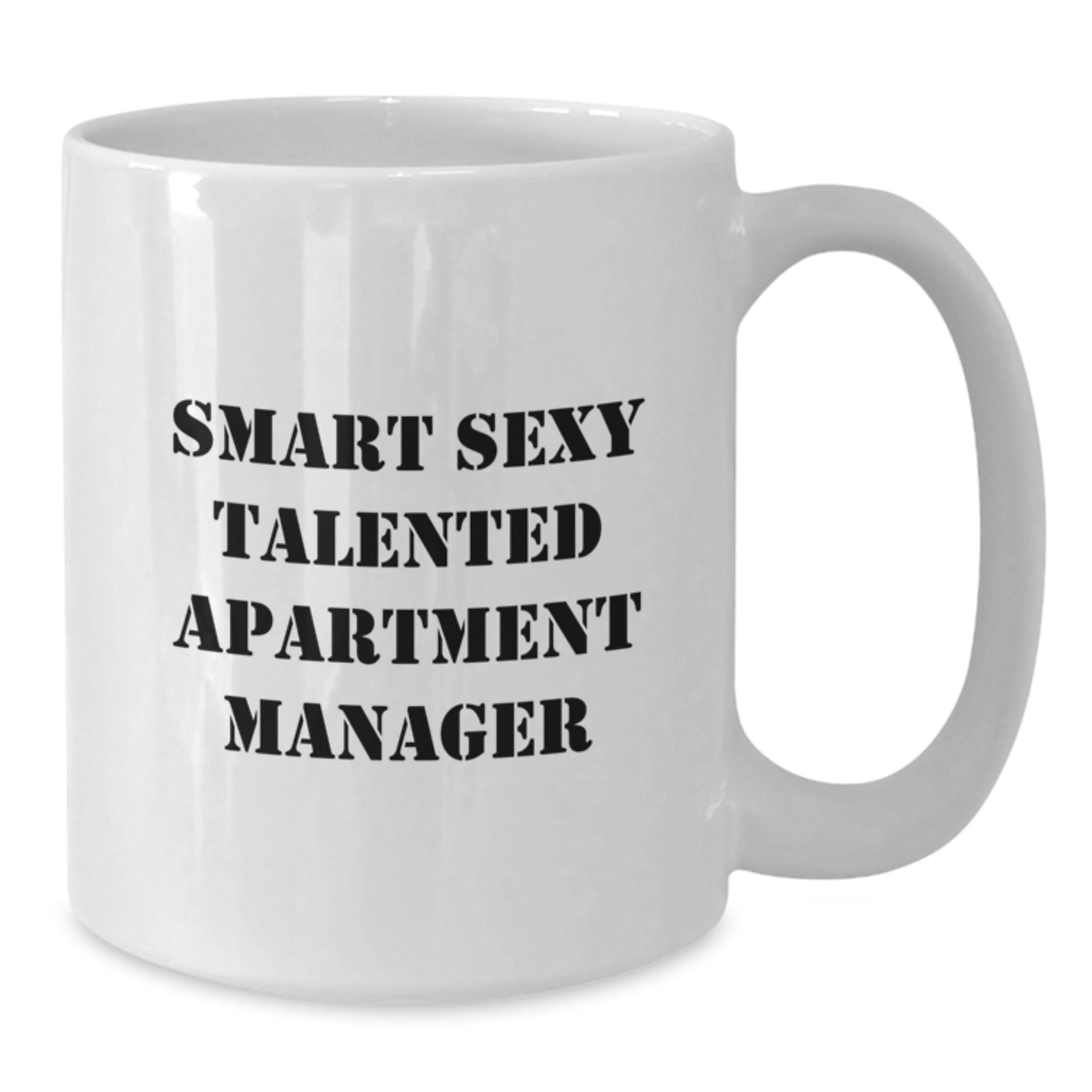 Funny Quotes Gifts for Apartment Managers - White Coffee Mug from Friends - Birthday Unique Gifts - Additional