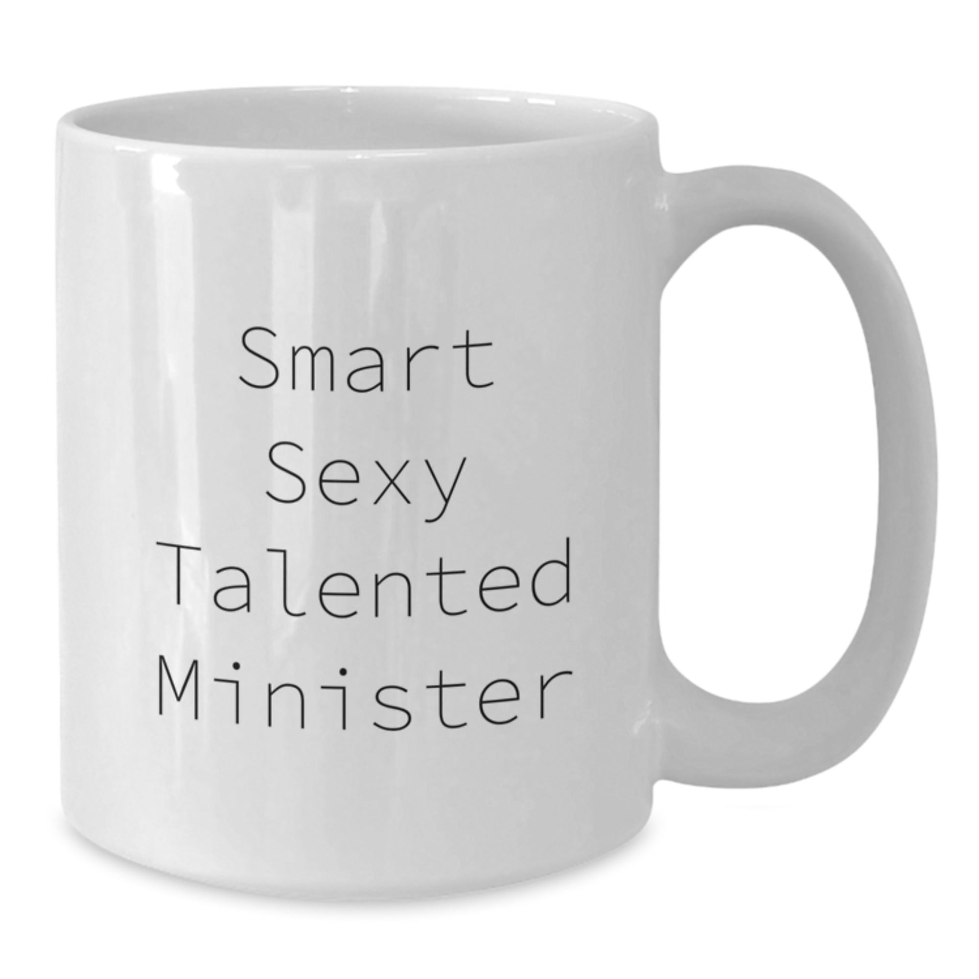 Smiling on Sundays Funny Quote White Coffee Mug, Gift for Minister, Unique Birthday Unique Gifts from Friends, Funny Minister Gifts for Minister - Additional