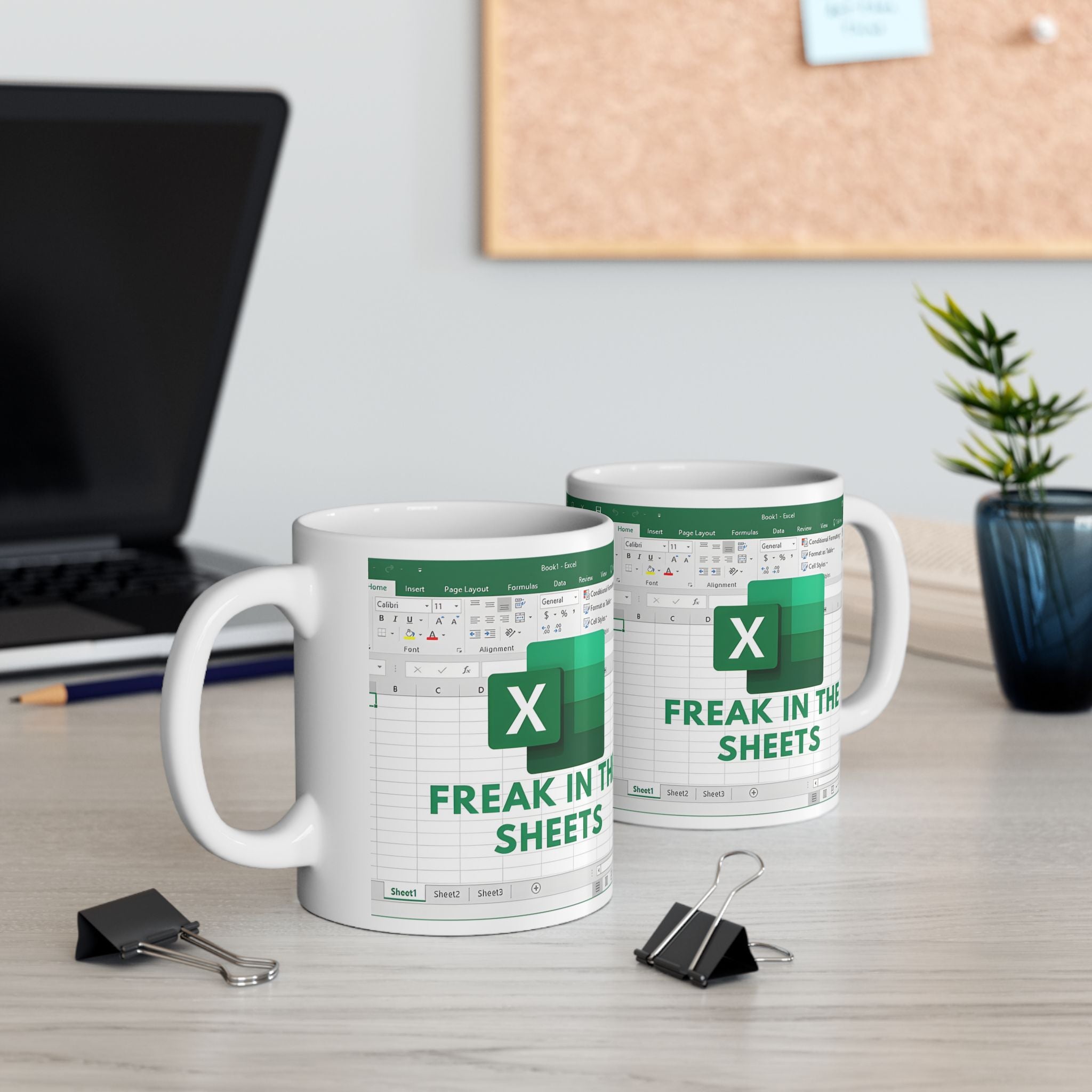 Freak In The Sheets Funny Spreadsheet Mug Gift, 11oz or 15oz
