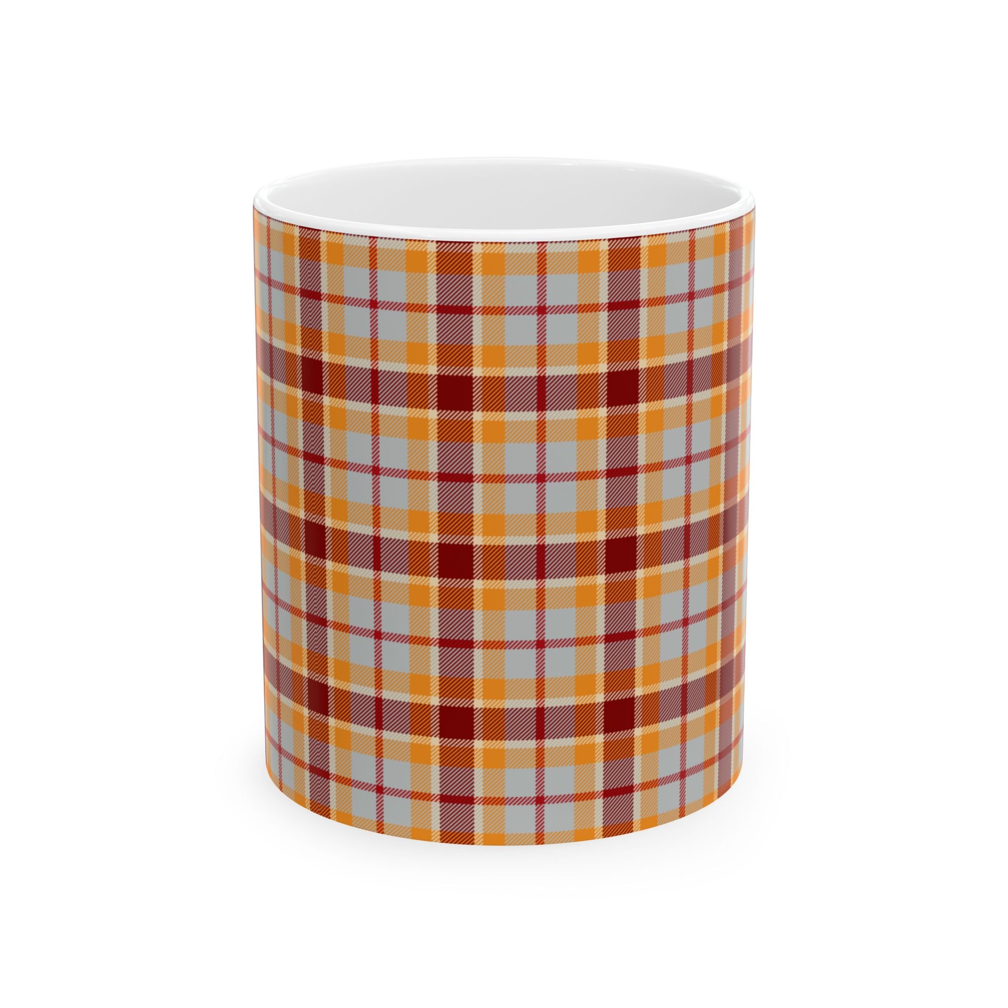 Holiday Plaid Ceramic Mug - Cozy and Stylish Drinkware for Every Occasion