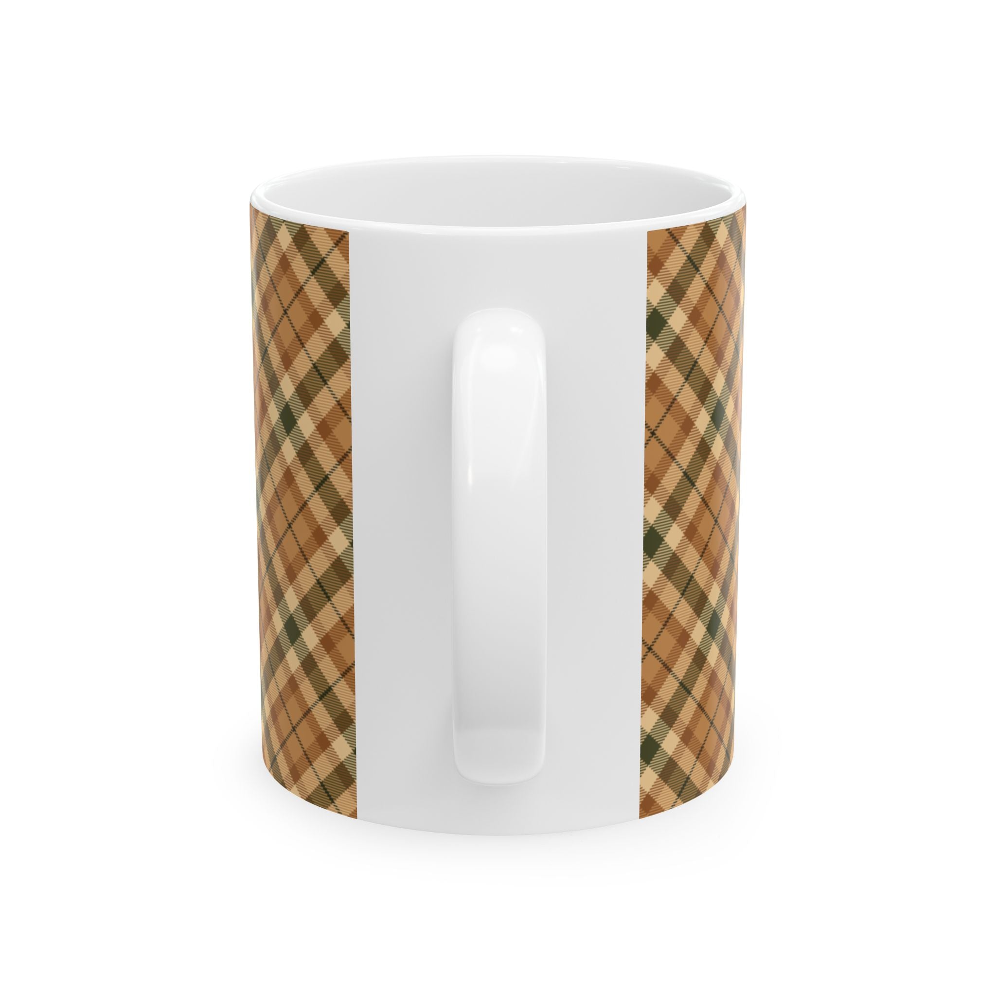 Plaid Ceramic Mug - Cozy and Stylish Drinkware for Every Occasion