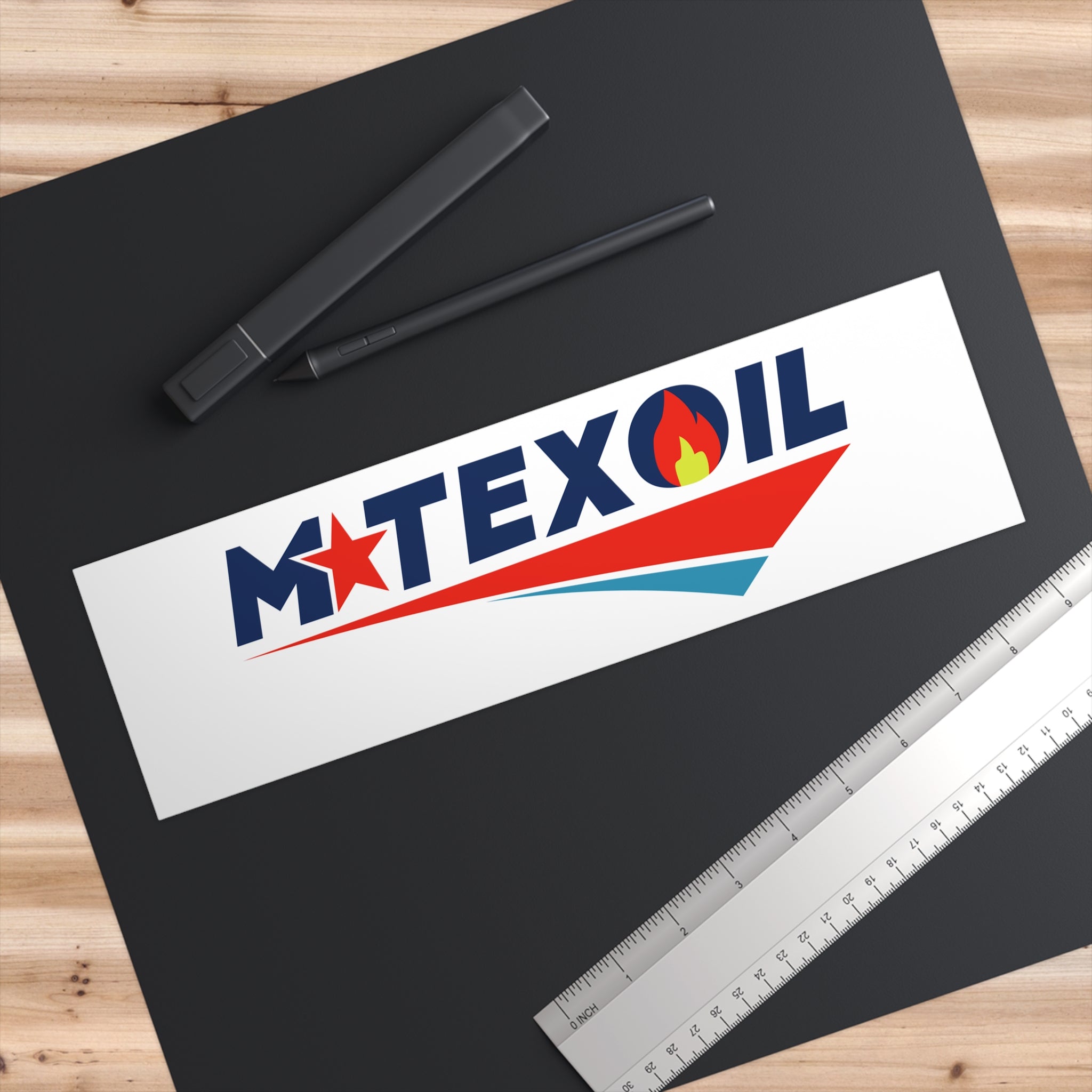 MTEX OIL Bumper Sticker, Weatherproof Vinyl Decal, 3 Sizes