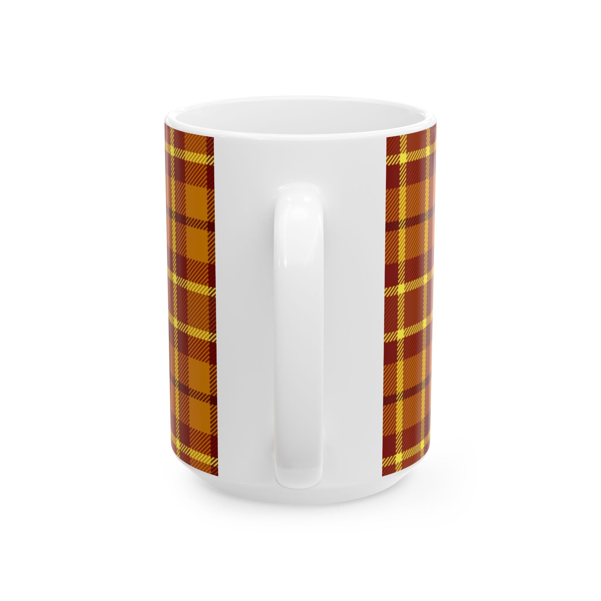 Plaid Ceramic Mug - Cozy and Stylish Drinkware for Every Occasion