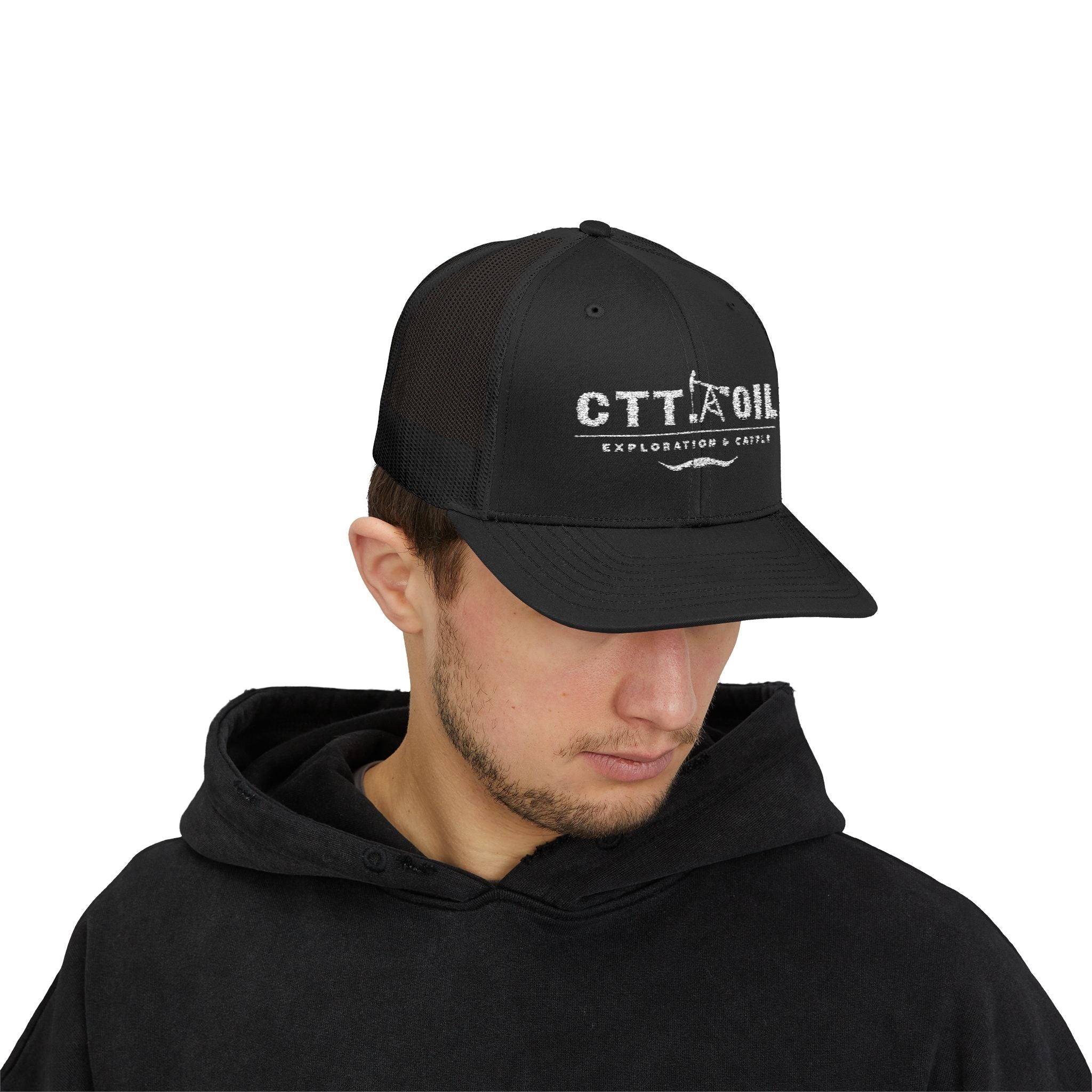 CTT Oil Exploration and Cattle Hat, Oilfield Trucker Cap