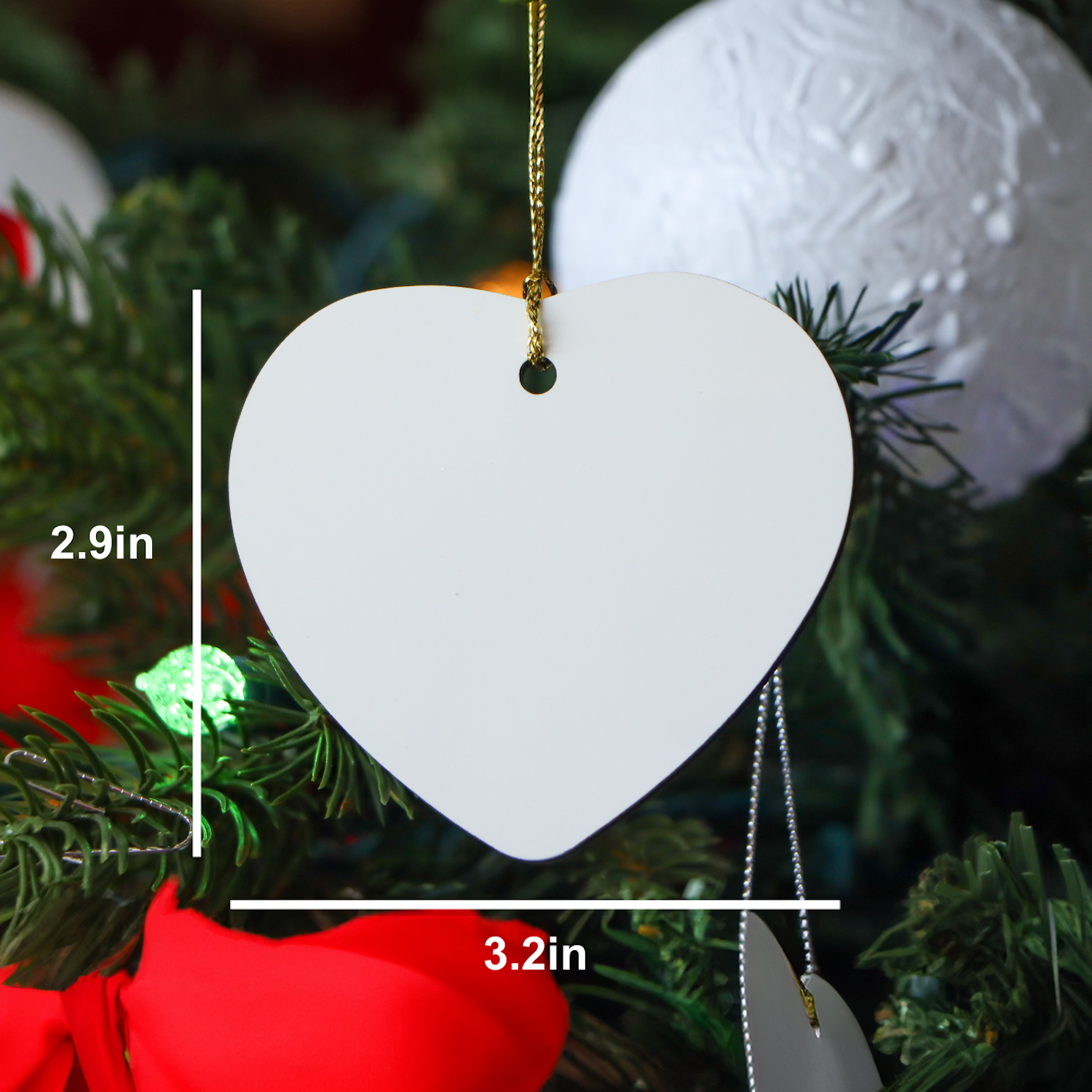 Author Inspired Funny Quote Heart Ornament, Gifts from Friends and Family, Perfect for Christmas Unique Gifts, Encouragement for Author, 2.75" Tall, MDF Material - Image 2