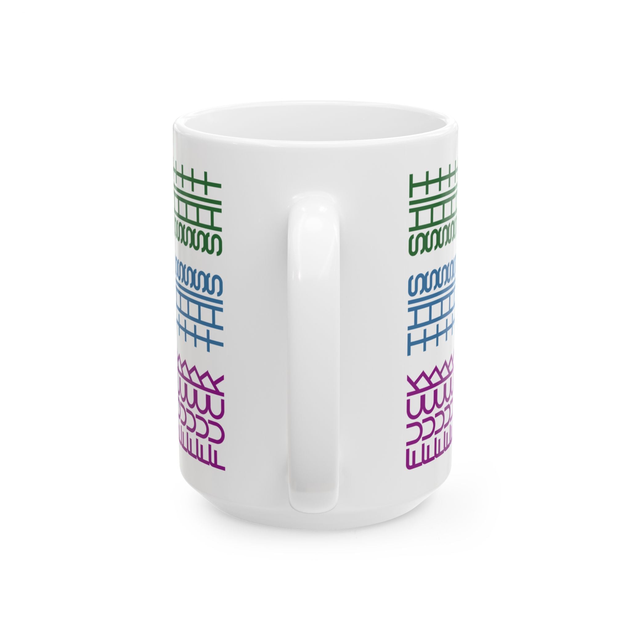 Funny Secret Hidden Swear Message Coffee Mug, Hidden Message Coffee Mug – Secret Quote Ceramic Cup, Unique Funny Gift for Friends